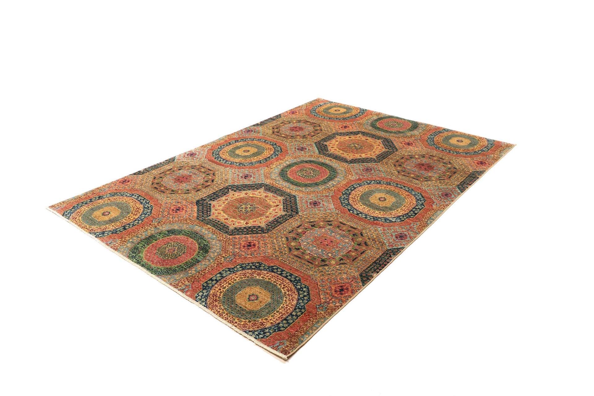 Mamluk Orientteppich 170 x 238 cm, handgeknüpft, Schurwolle