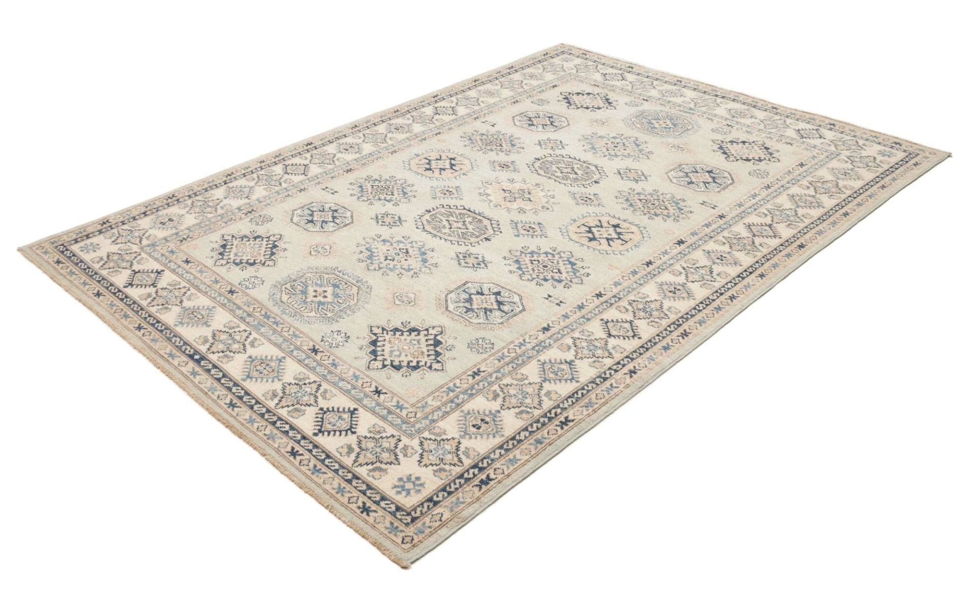 Kazak Teppich 175 x 240 cm – Geometrisches Muster, Wolle, handgeknüpft
