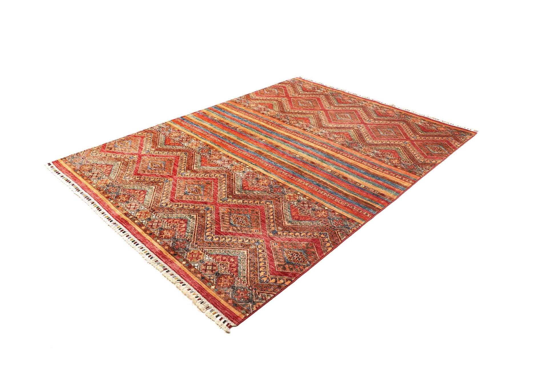 Orientteppich Samarkand 173 x 236cm, handgeknüpft, Schurwolle