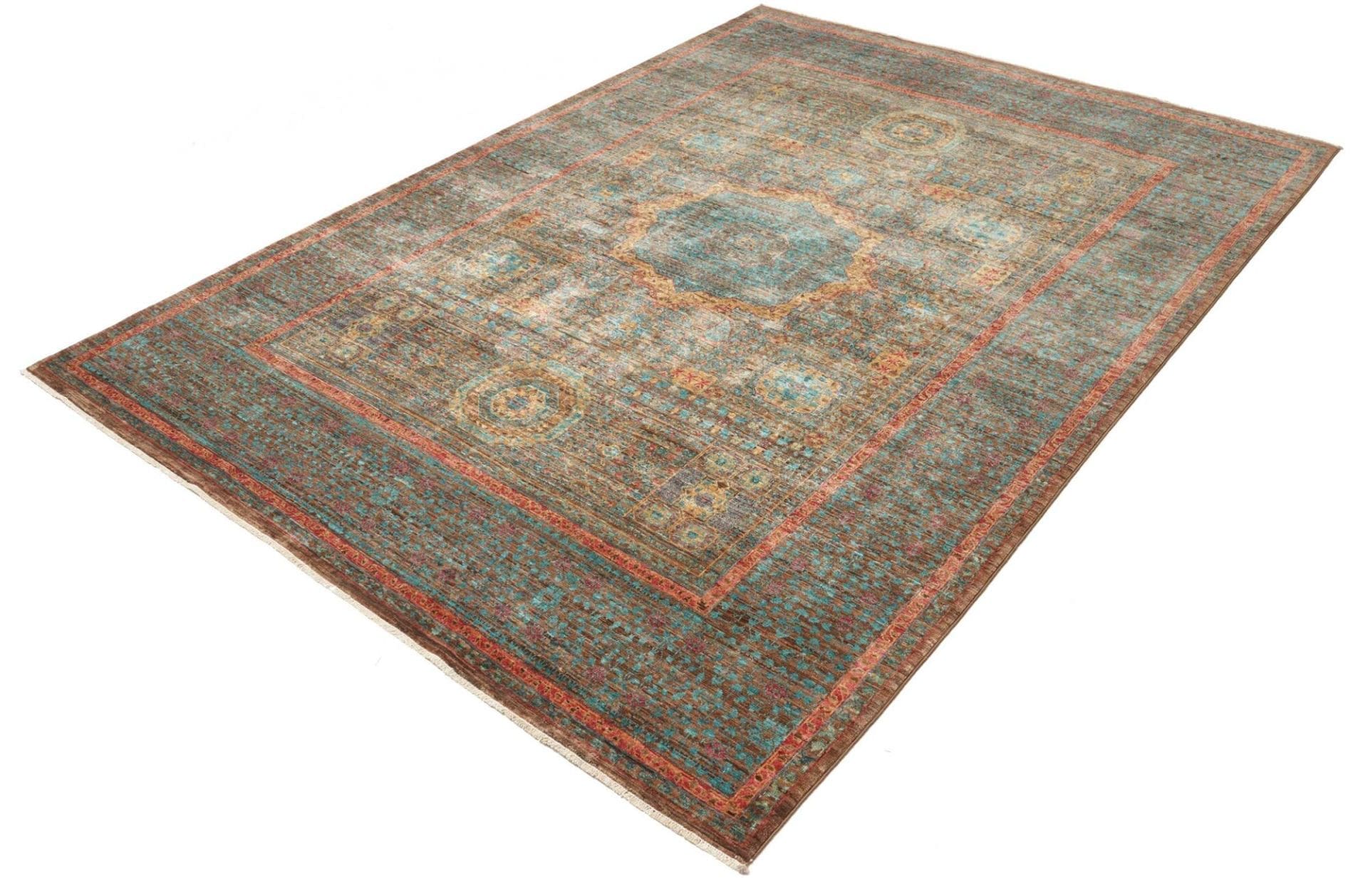 Mamluk Orientteppich 175 x 233 cm aus Schurwolle, handgeknüpft