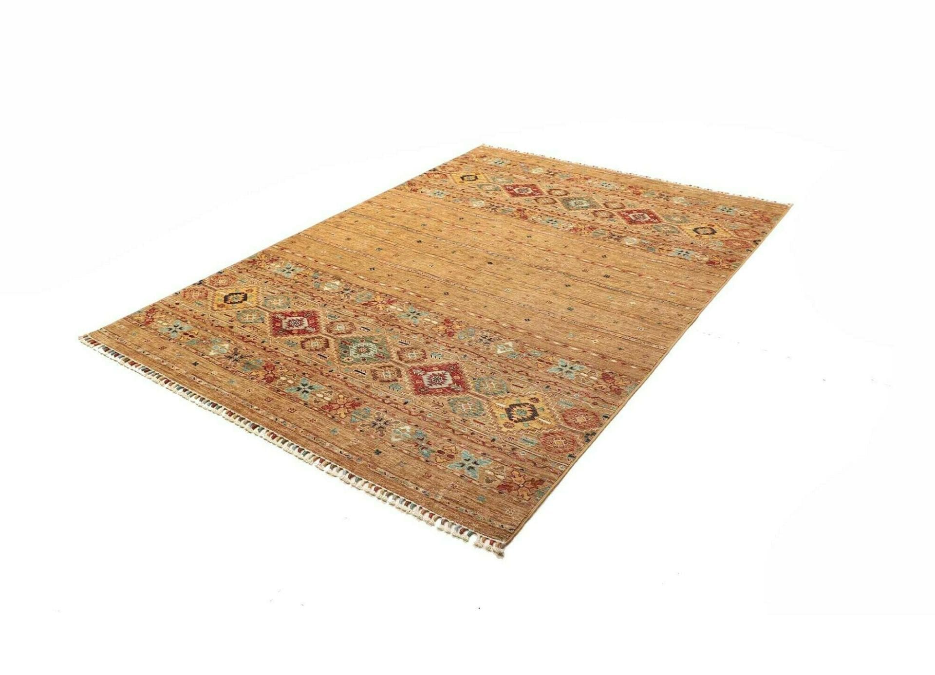 Orientteppich Samarkand 169 x 235 cm, handgeknüpft, Schurwolle