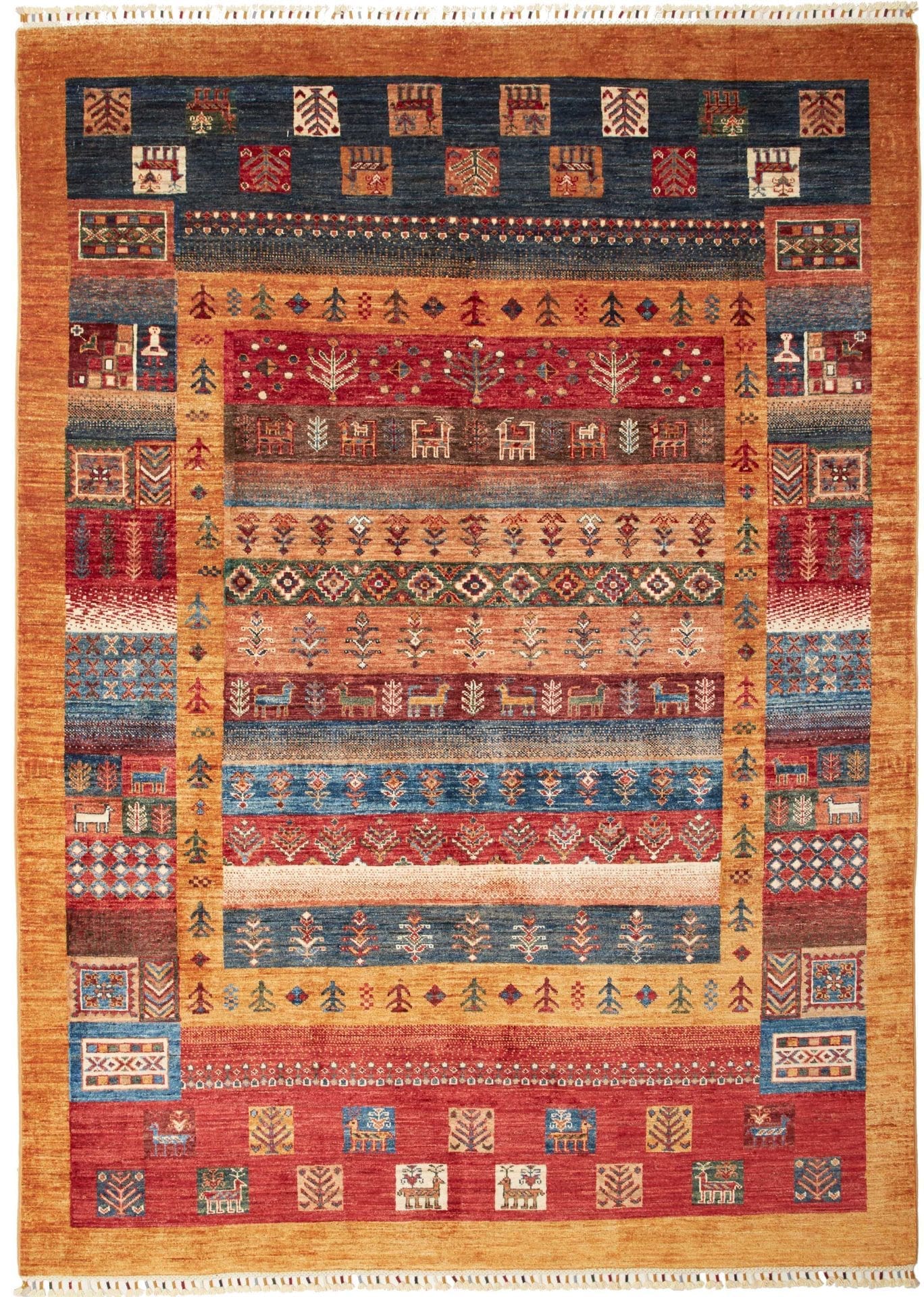 Orientteppich Samarkand 173 x 245cm, Schurwolle, handgeknüpft