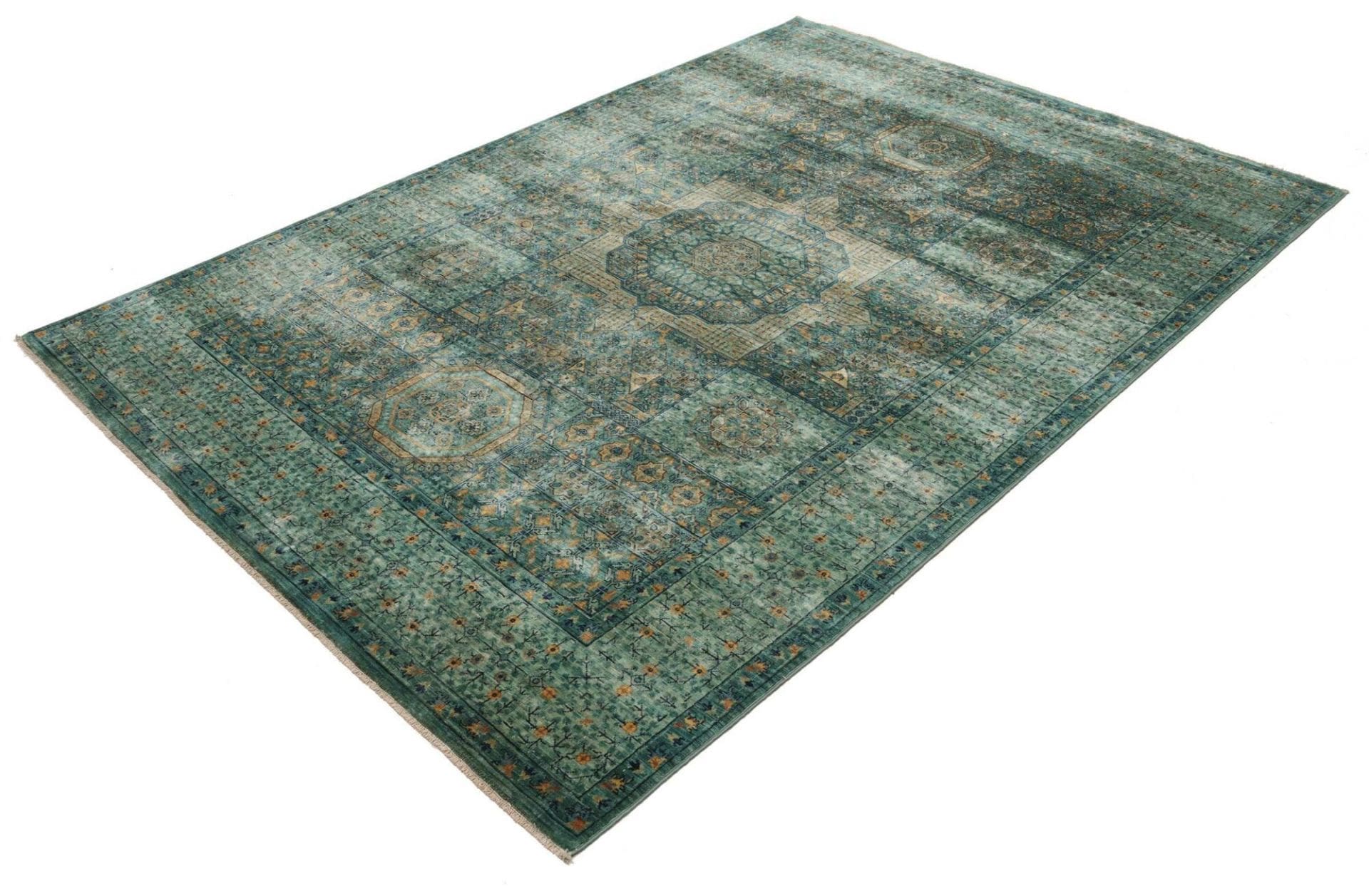 Mamluk Orientteppich 172 x 233 cm handgeknüpft, Seide & Wolle