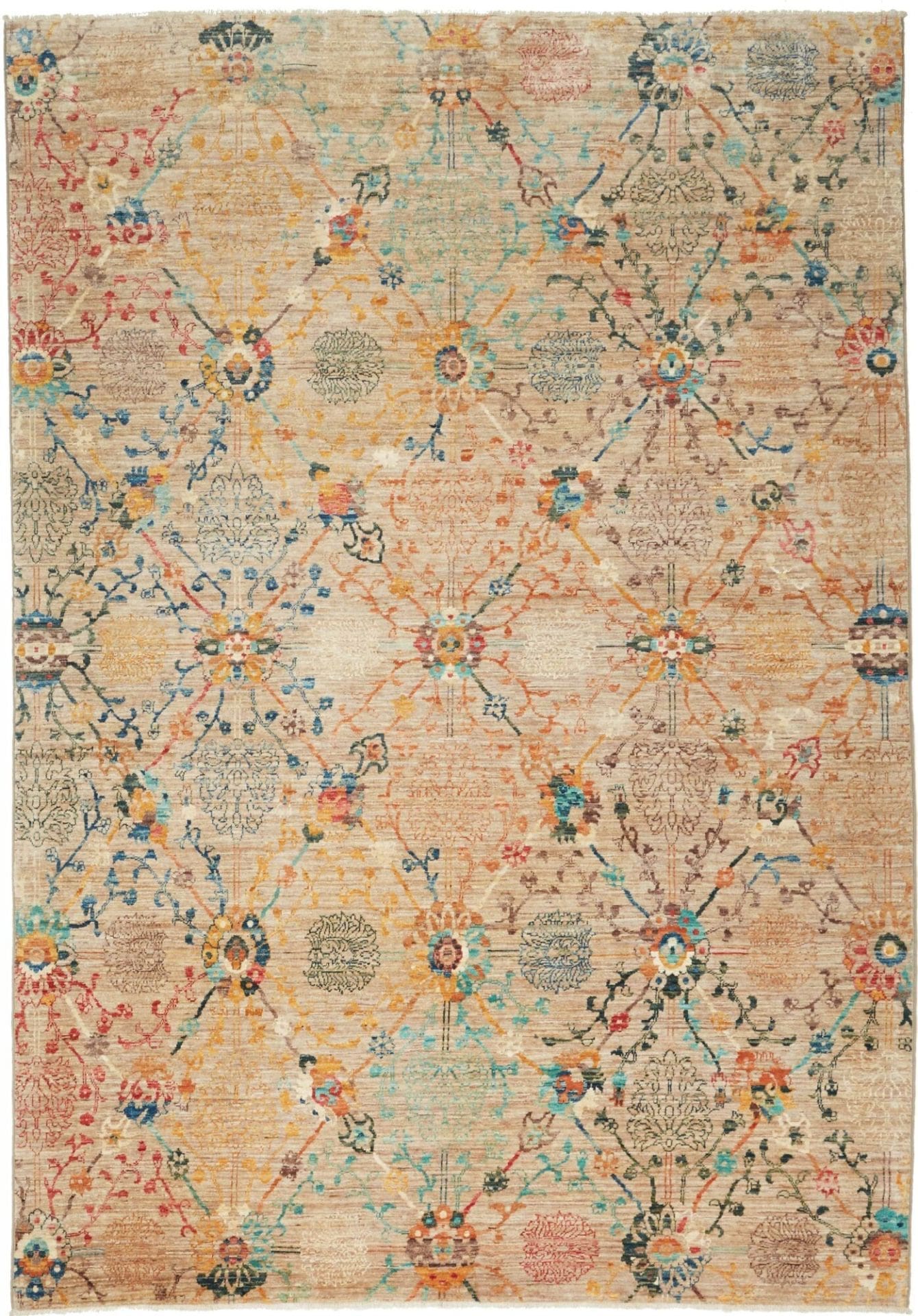 Samarkand Orientteppich 164 x 233 cm, handgeknüpft, Wolle