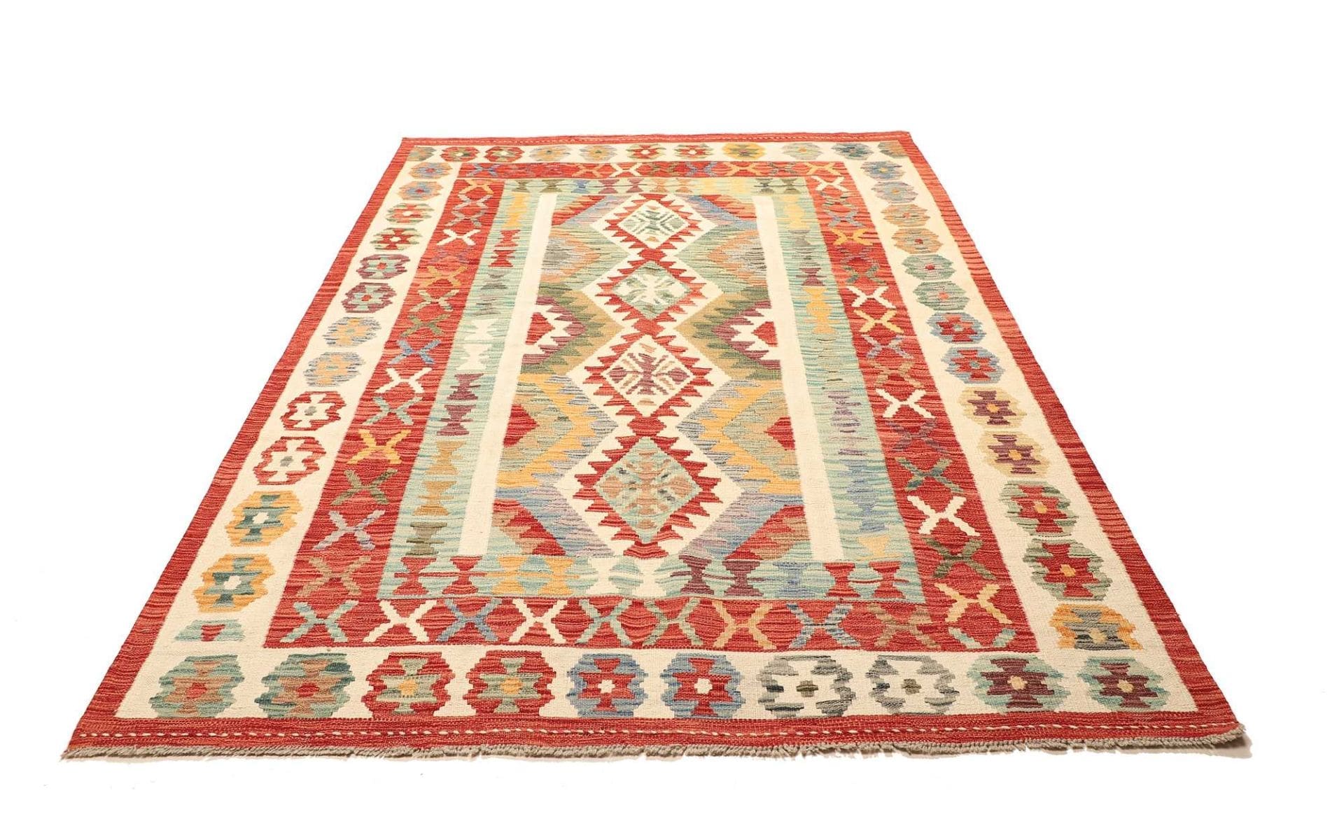 Kelim Teppich 170 x 250 cm – Handgewebt, rustikales Design