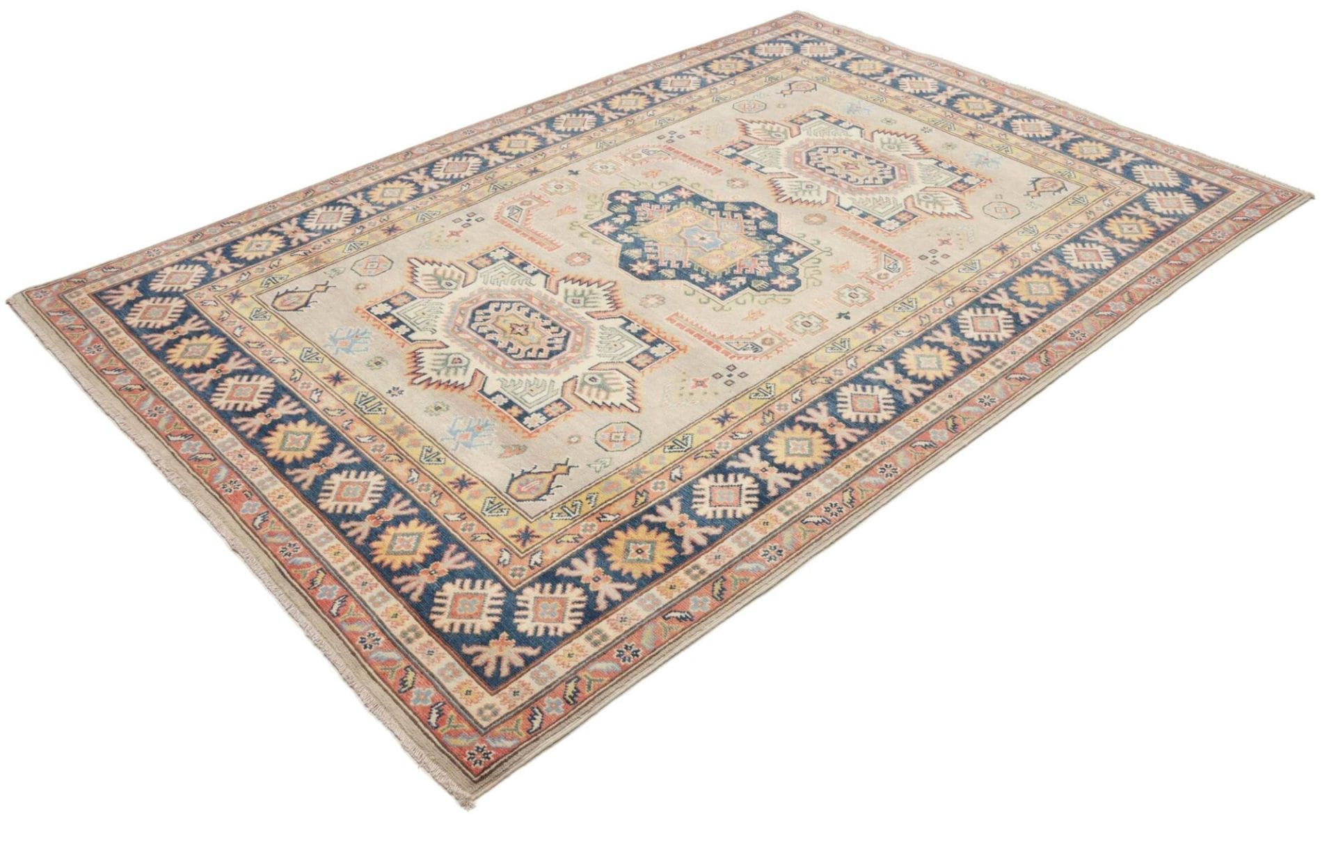 Kazak Teppich 170 x 240cm, handgeknüpft, aus Schurwolle, Orientteppich