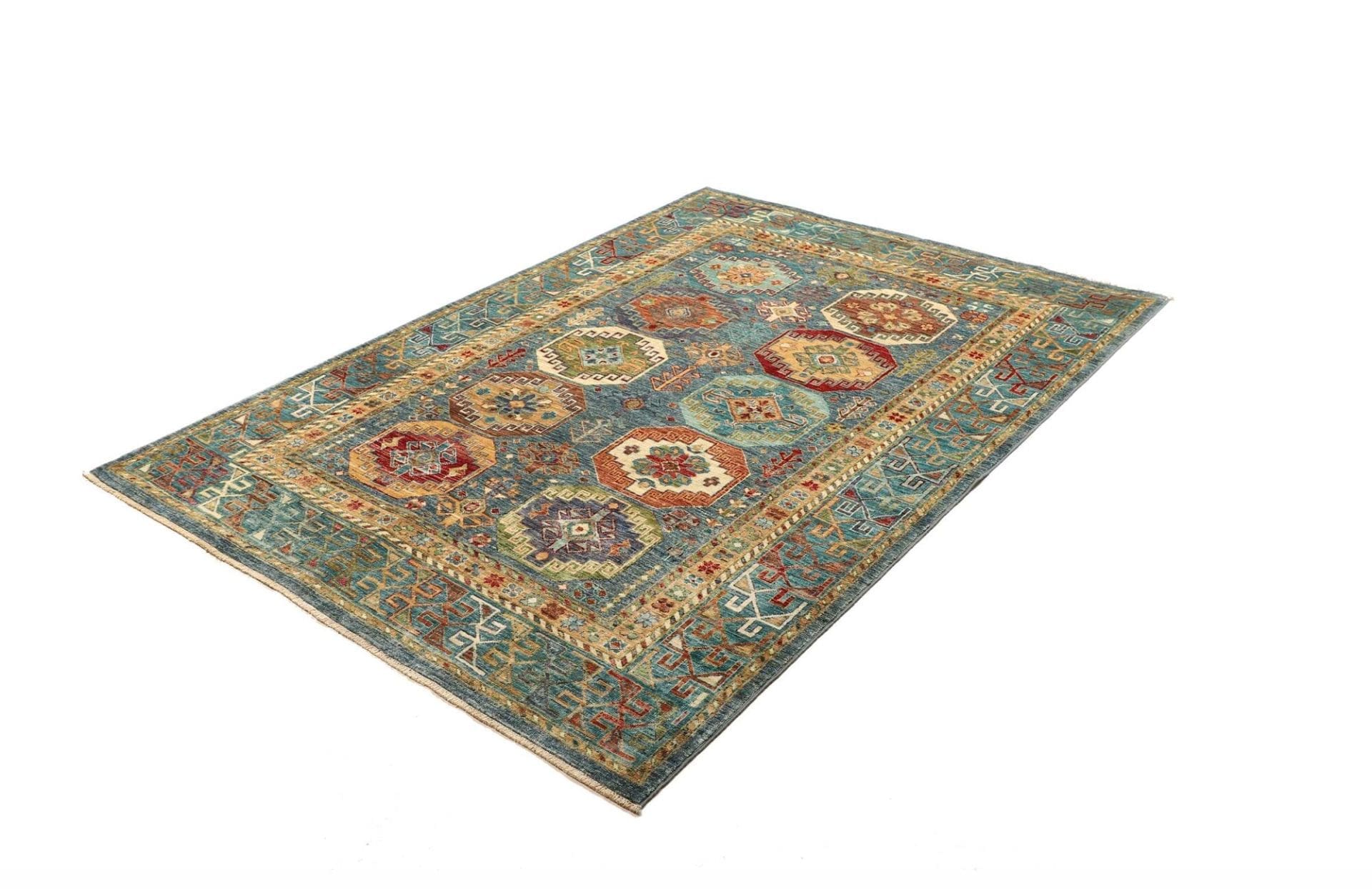 Samarkand Orientteppich 153 x 213 cm, handgeknüpft, Wolle