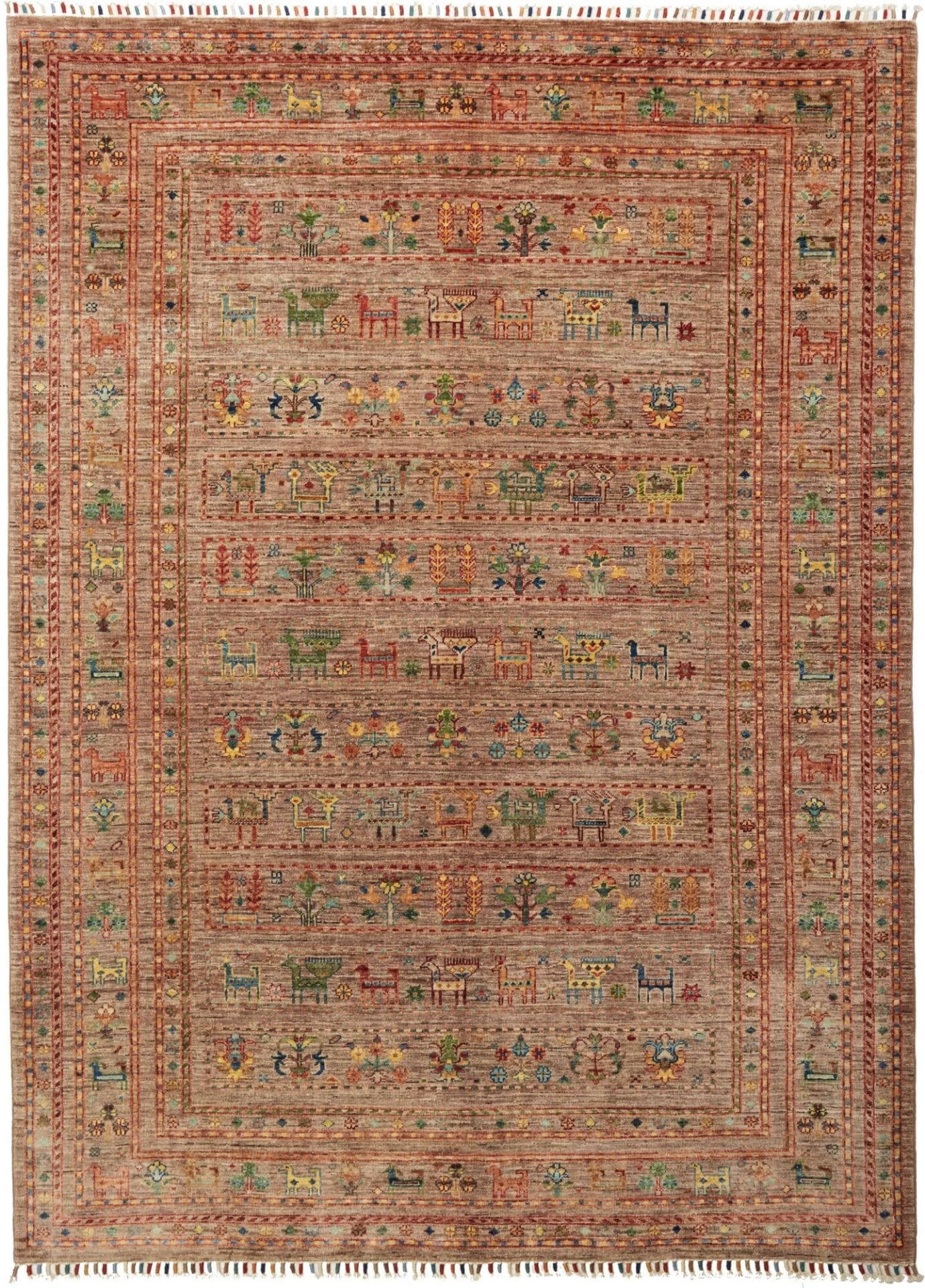 Samarkand Orientteppich 176 x 236cm - Handgeknüpft, Wolle