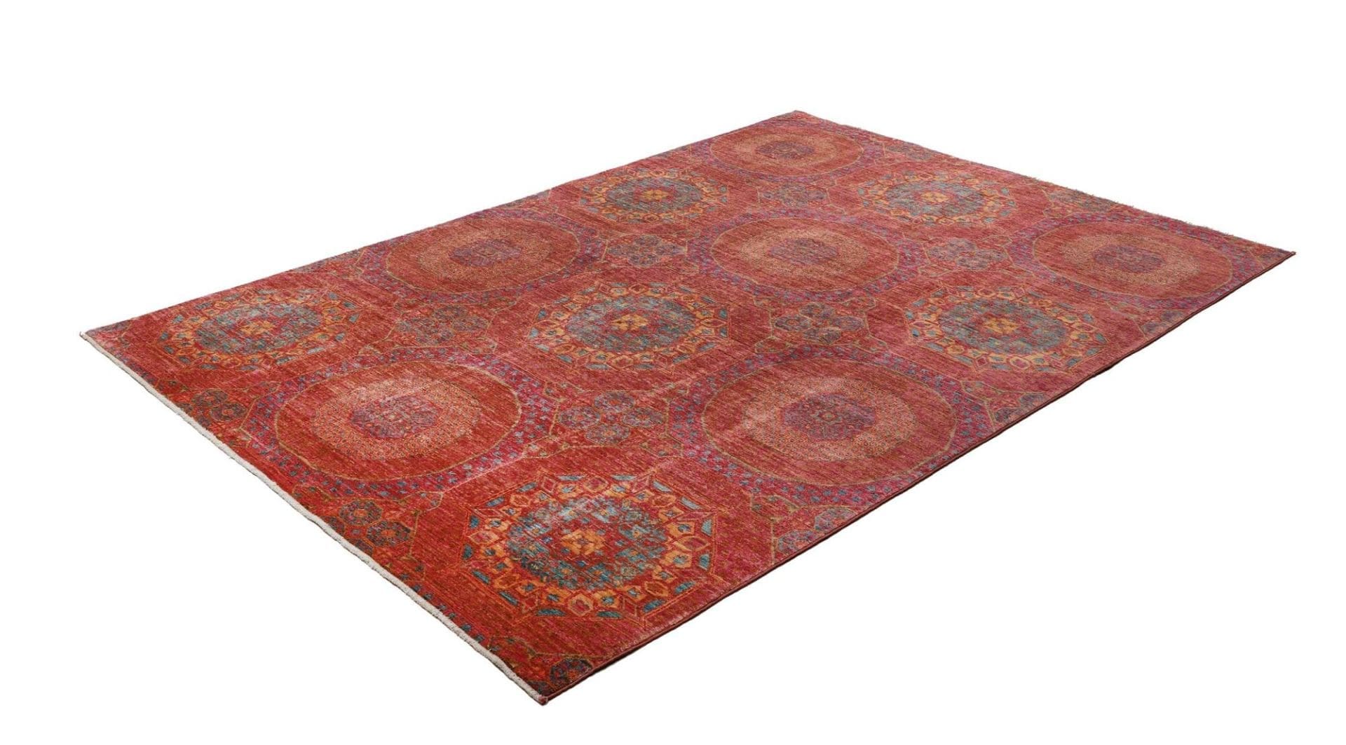Mamluk Orientteppich 173 x 228cm handgeknüpft aus Schurwolle