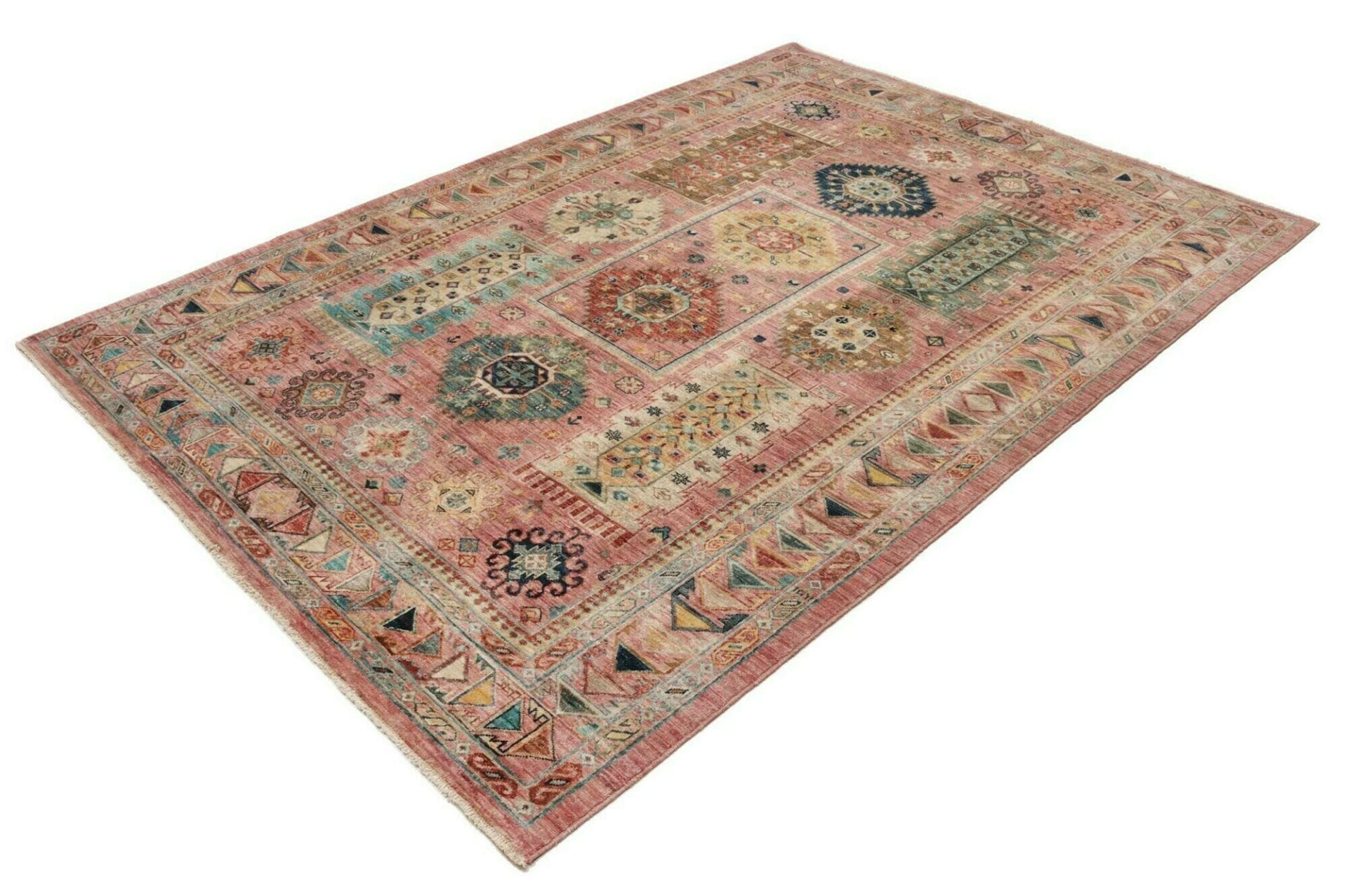 Samarkand Orientteppich 174 x 242 cm, Schurwolle, handgeknüpft