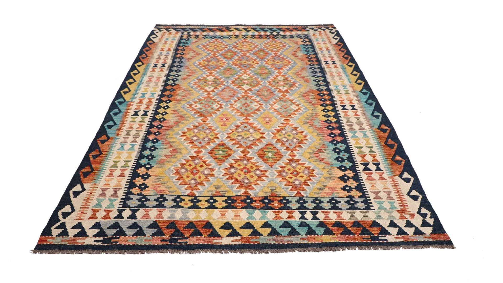 Orientteppich Kelim 174 x 253cm aus Schurwolle, handgewebt