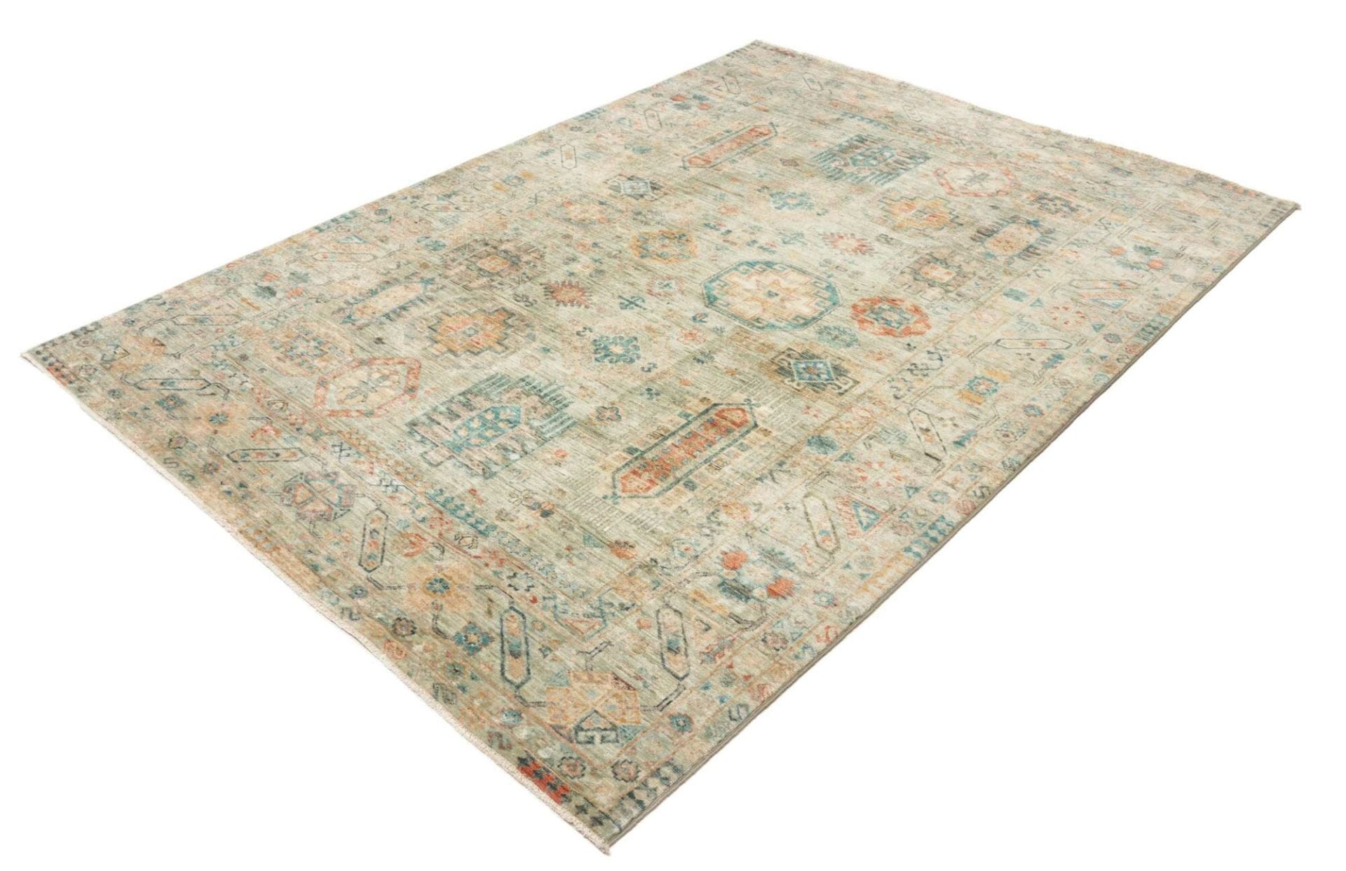 Orientteppich Samarkand 175 x 236cm, handgeknüpft, Wolle, bunt