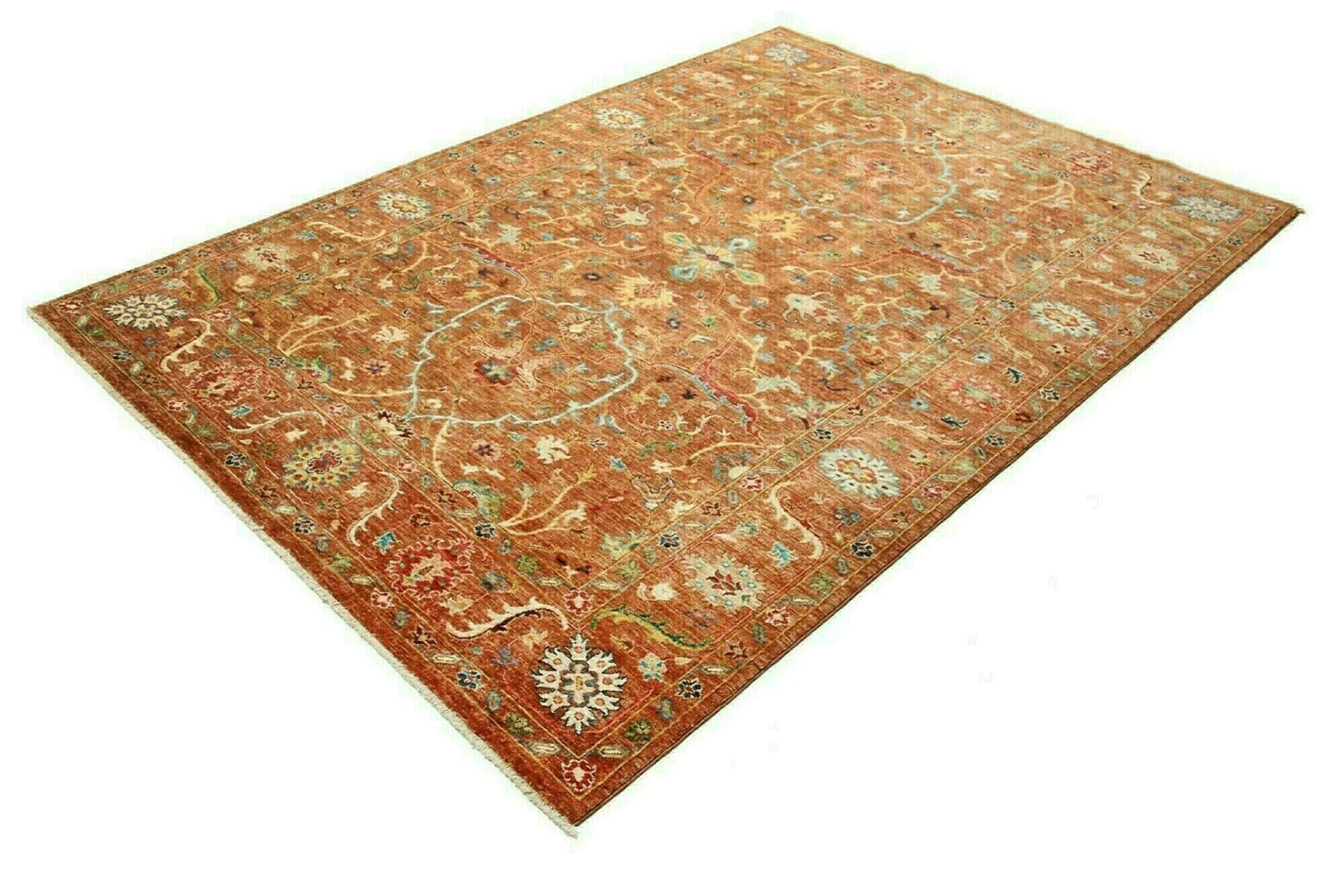 Ziegler Orientteppich 173 x 238cm aus Schurwolle, handgeknüpft