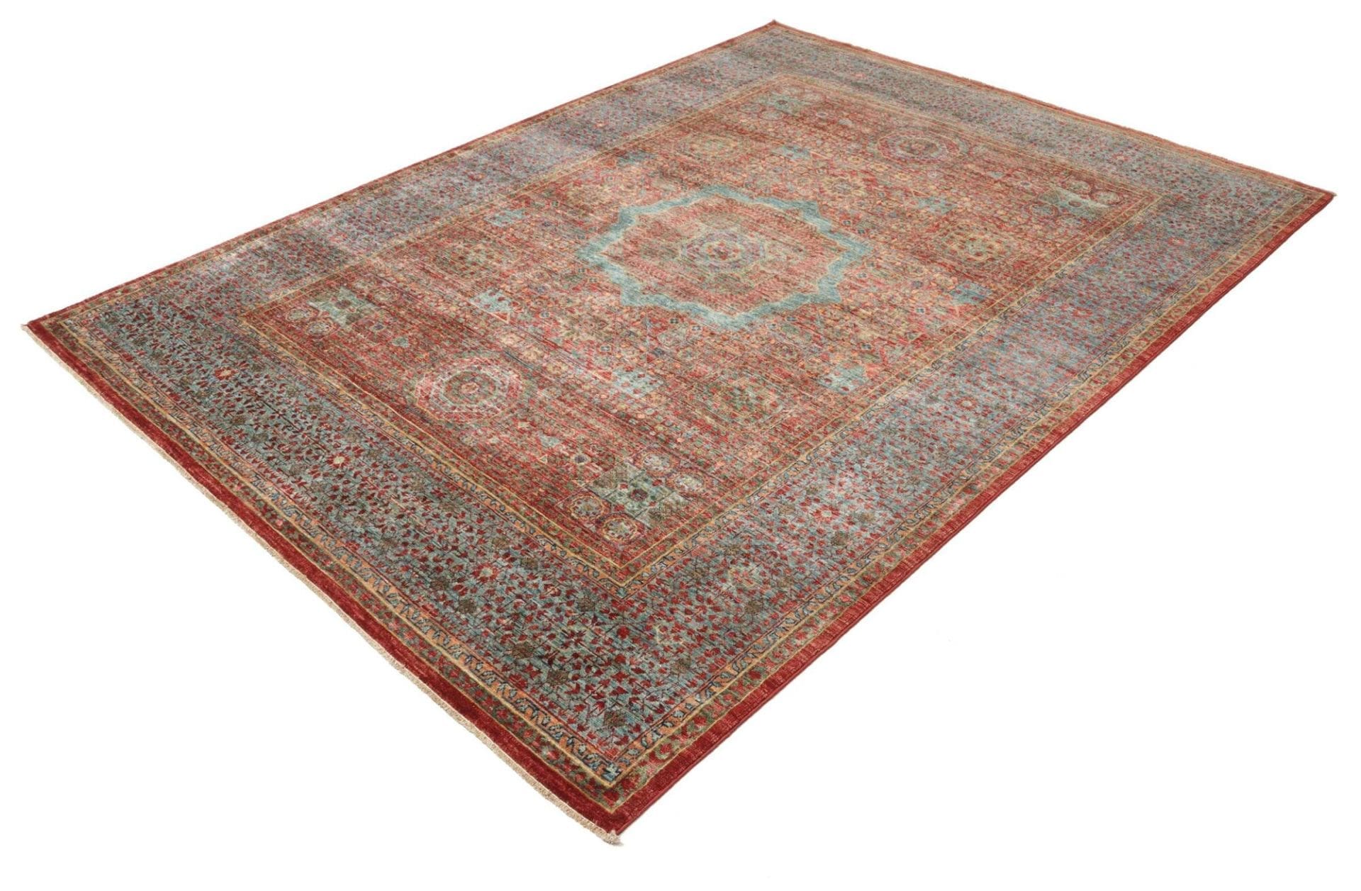 Mamluk Teppich 176 x 234 cm - Handgeknüpft, Wolle, Orientteppich