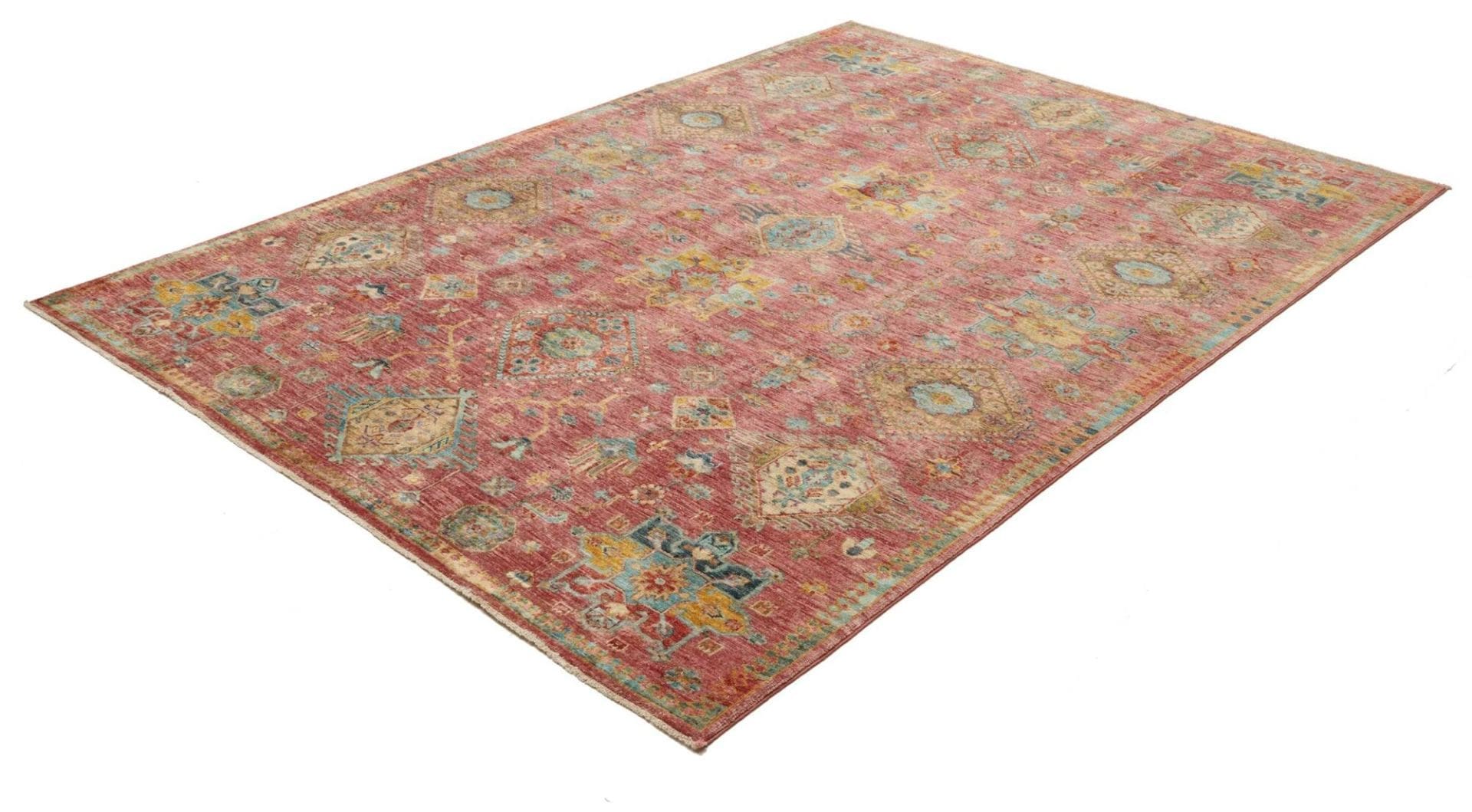 Samarkand Orientteppich 176 x 244cm, handgeknüpft, Schurwolle