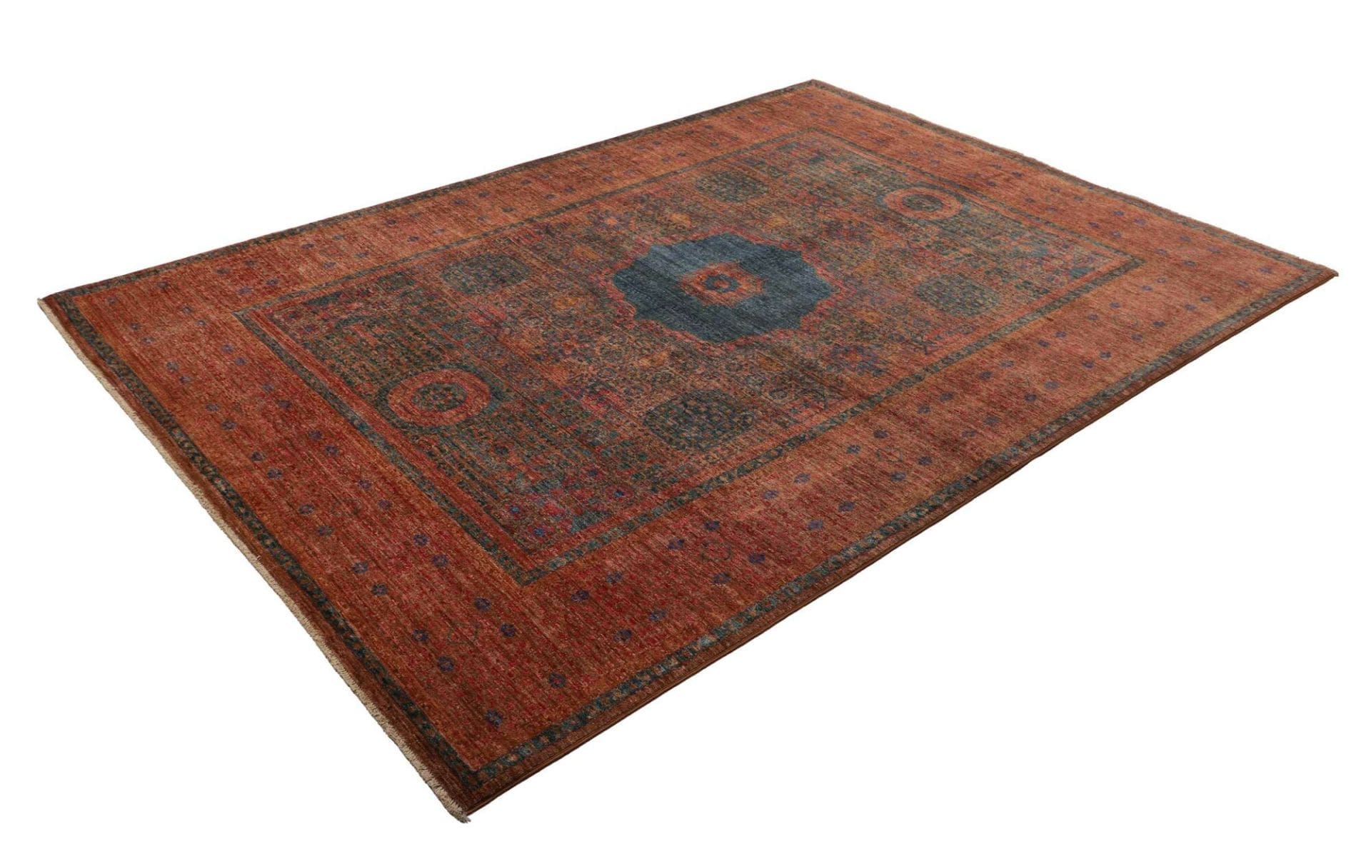 Mamluk Orientteppich 176 x 244 cm, handgeknüpft, Schurwolle