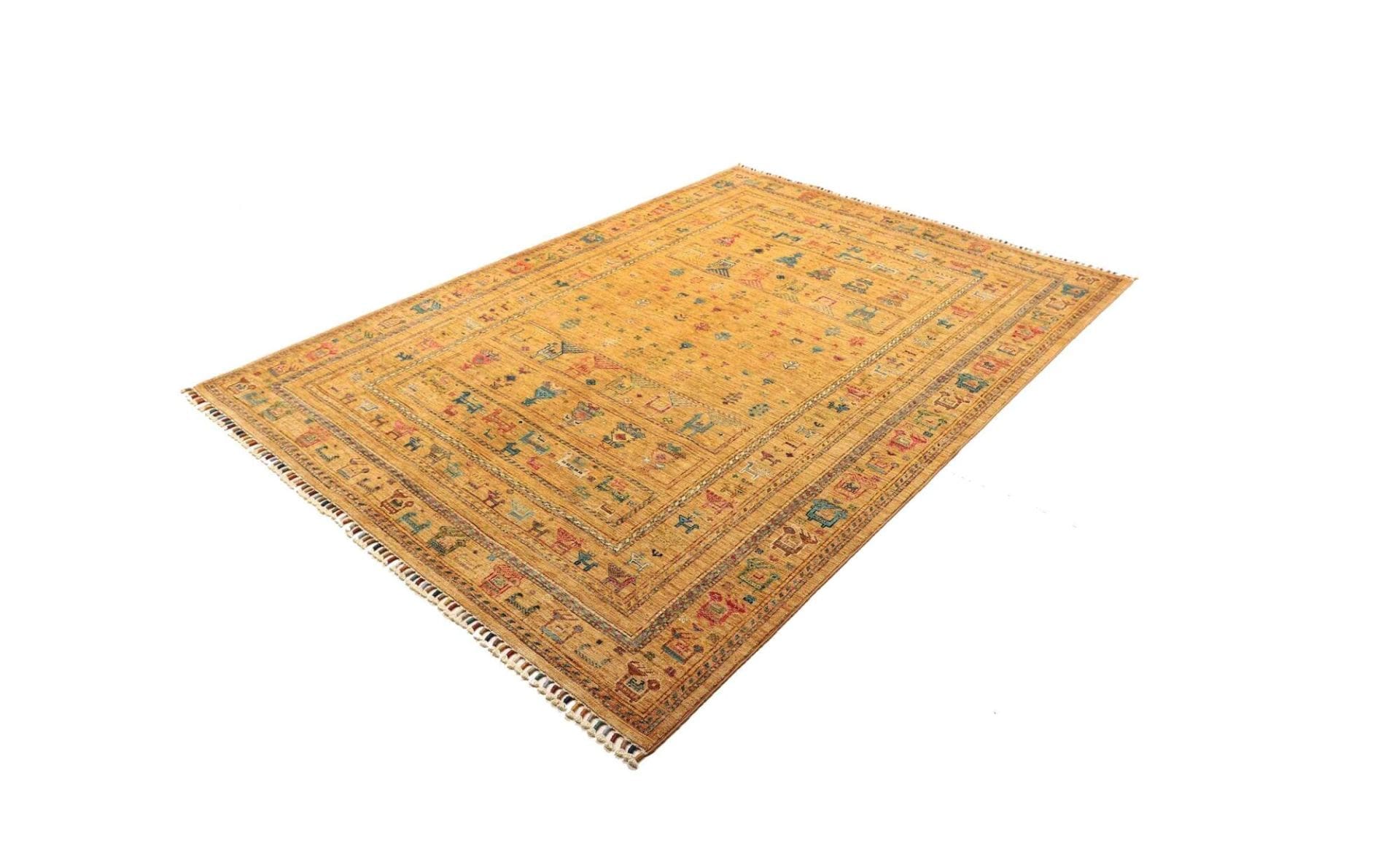 Samarkand Orientteppich 173 x 230cm, handgeknüpft, Schurwolle
