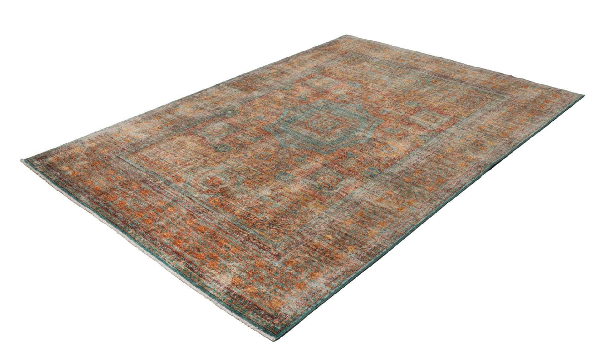 Mamluk Orientteppich 173 x 240cm, handgeknüpft, Seide, Wolle