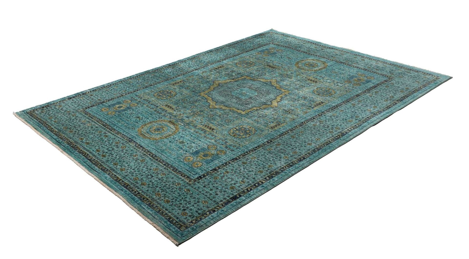 Mamluk Orientteppich 176 x 243 cm aus Schurwolle, handgeknüpft