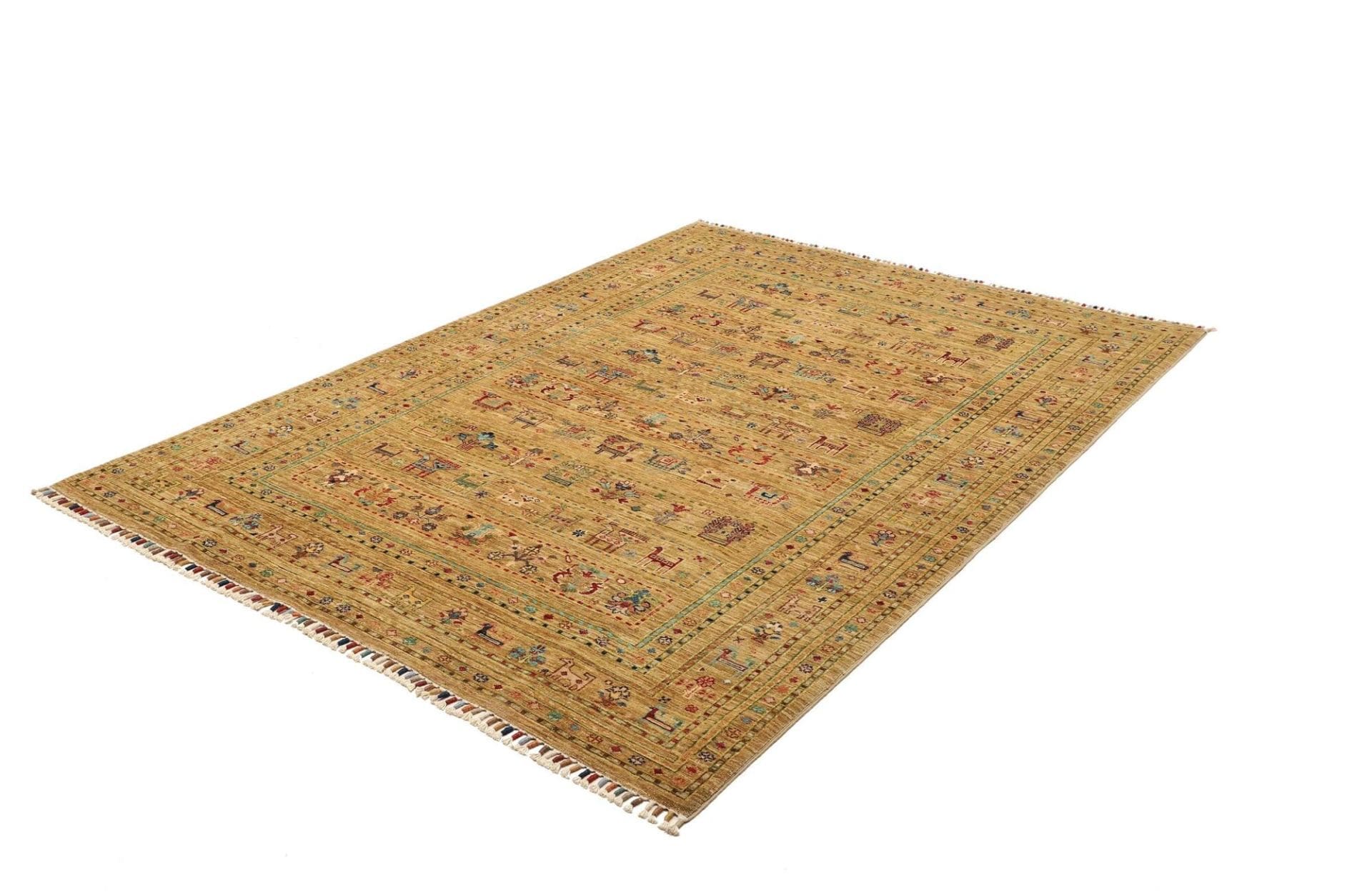 Samarkand Orientteppich 175 x 230cm, Handgeknüpft aus Wolle