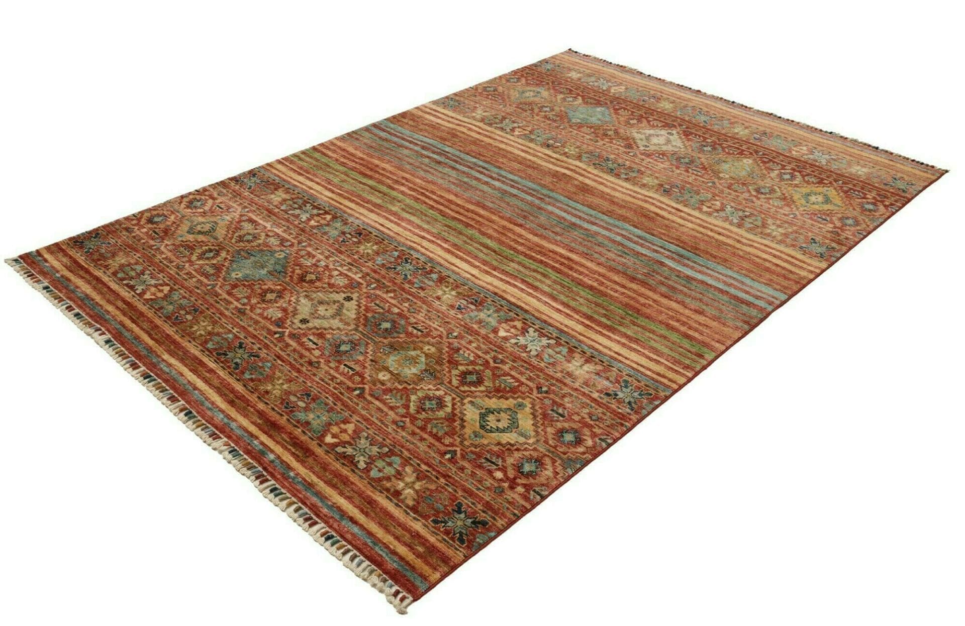 Samarkand Orientteppich 168 x 236 cm, handgeknüpft, Wolle