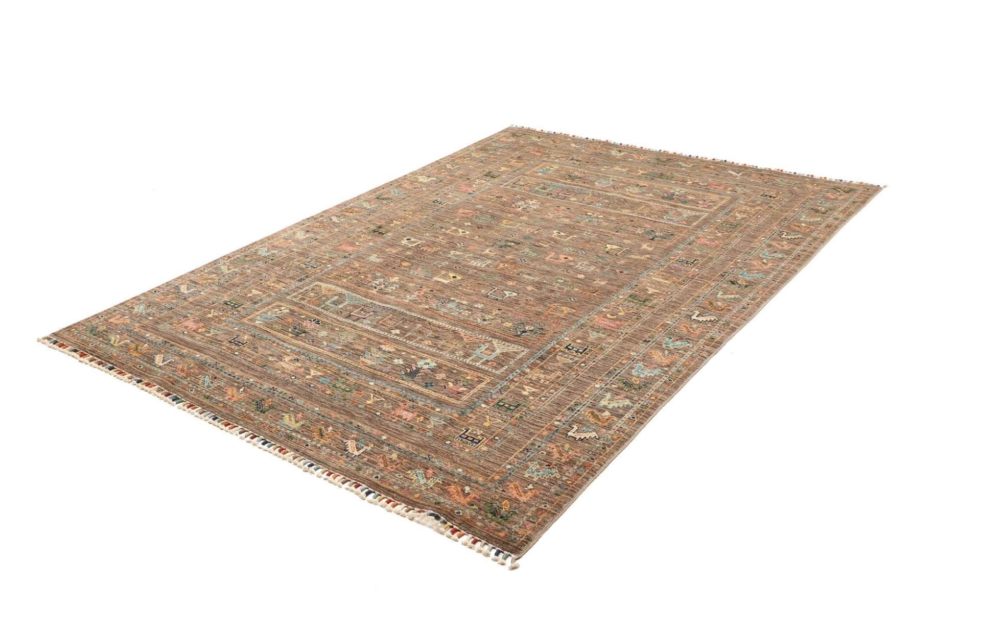 Orientteppich Samarkand 173 x 241 cm, handgeknüpft, Wolle