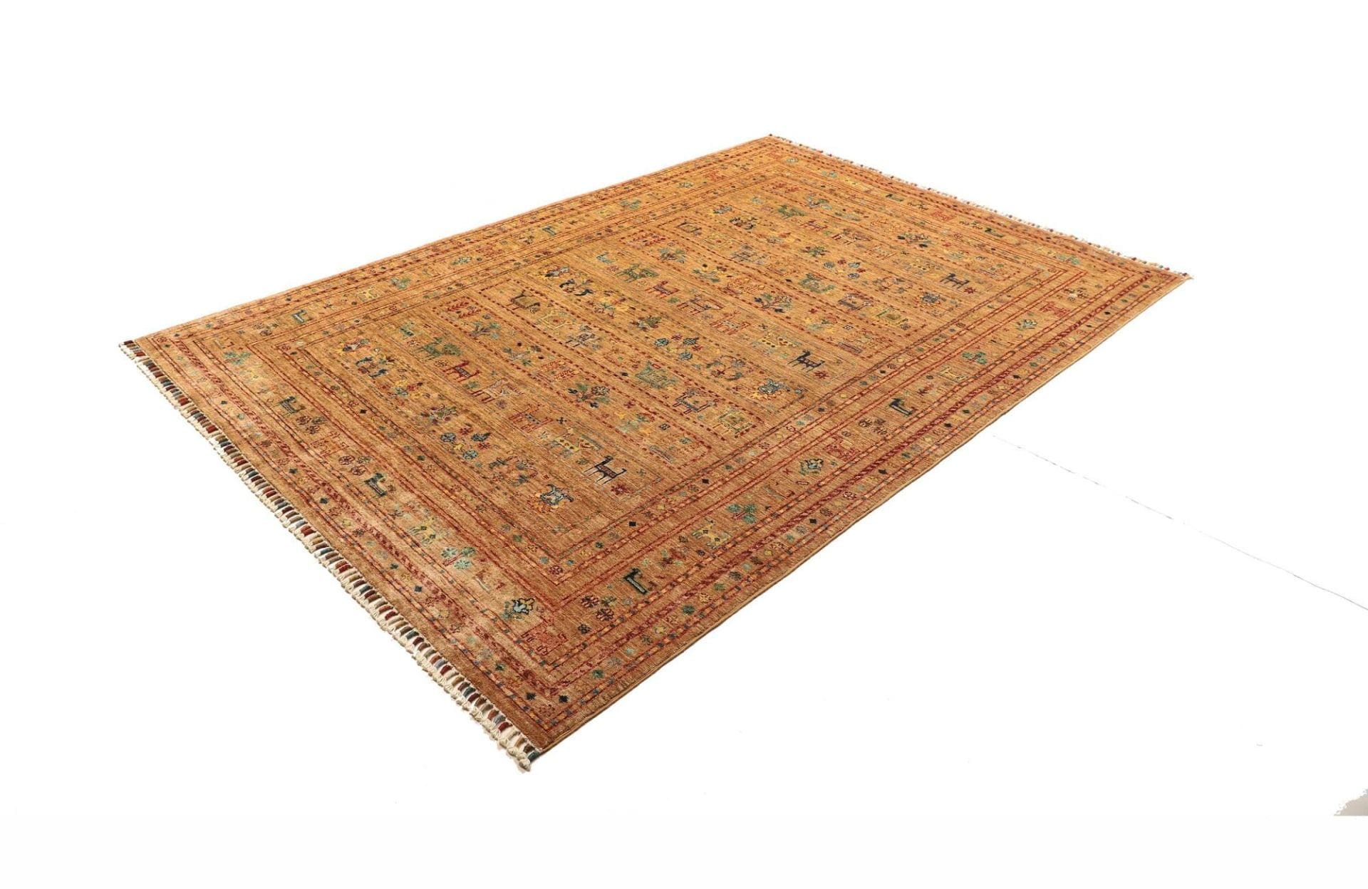 Orientteppich Samarkand 171 x 238 cm, handgeknüpft, Schurwolle