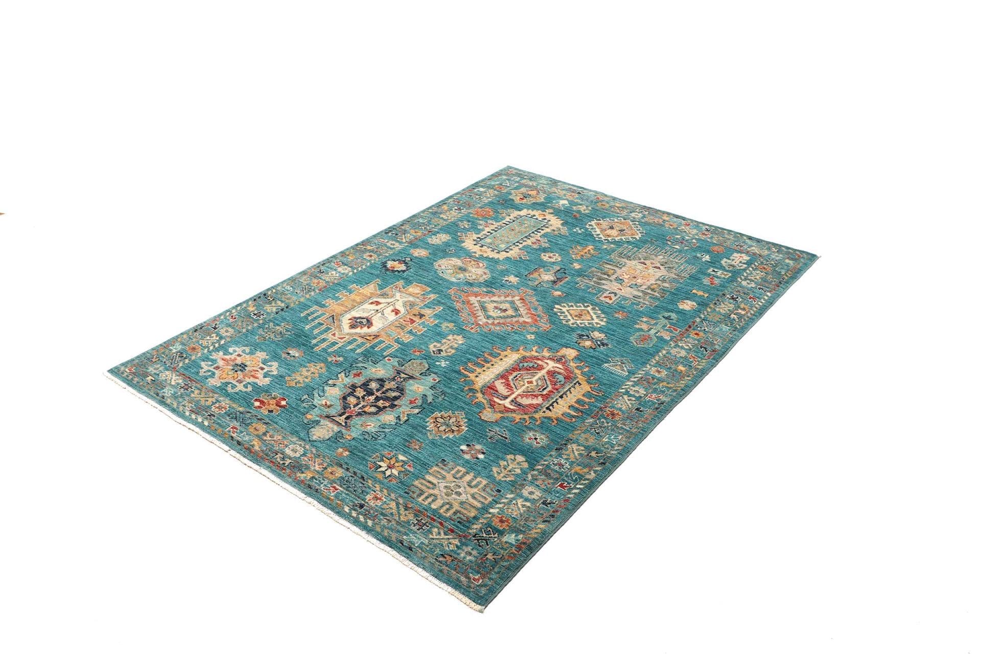 Samarkand Tribal Teppich 130 x 175cm - Handgeknüpft, Orientteppich