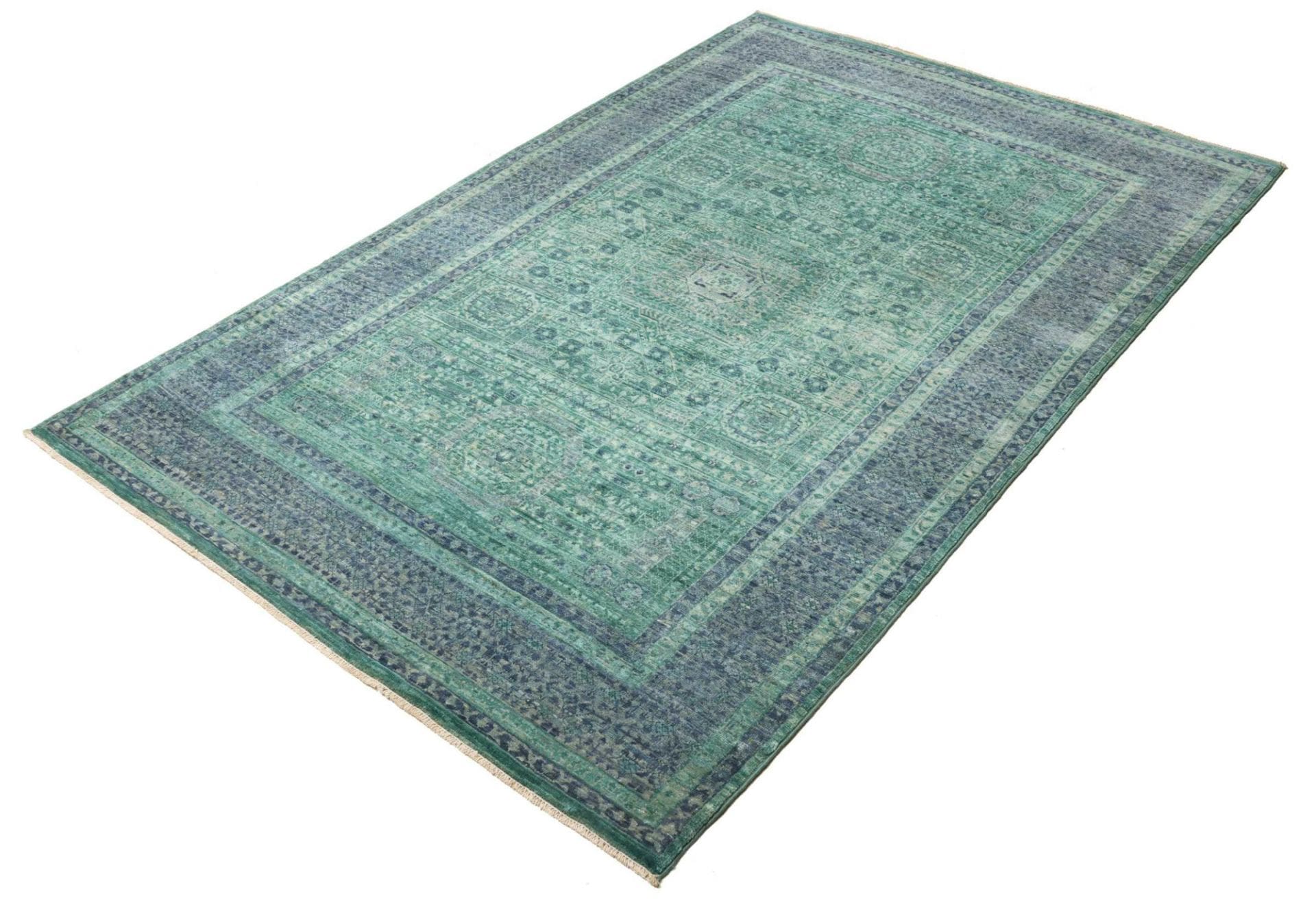 Mamluk Teppich 126 x 190 cm - Handgeknüpft, Seide, Orientteppich