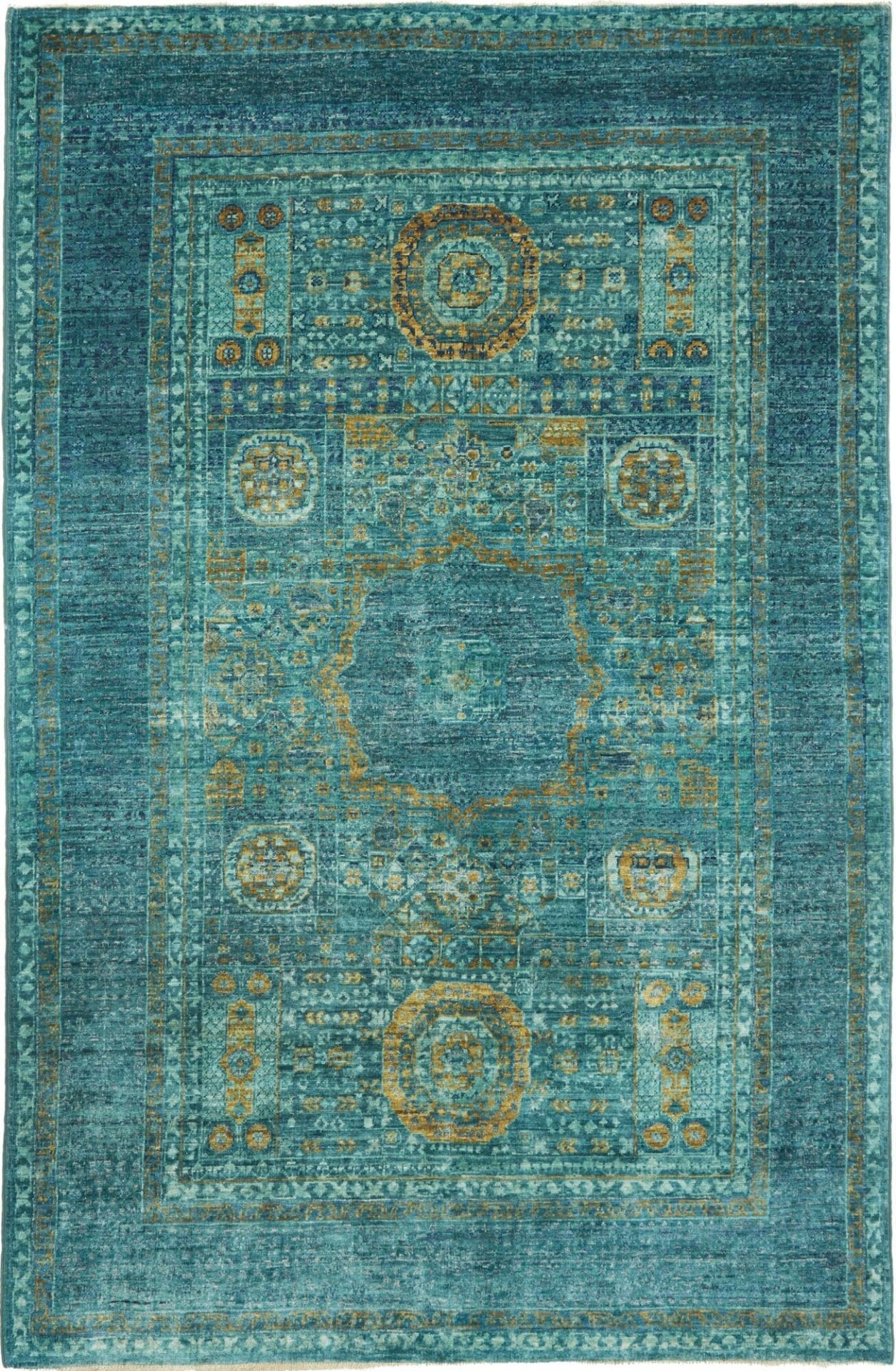 Mamluk Teppich 123 x 186 cm - Handgeknüpft, Schurwolle, Orientteppich