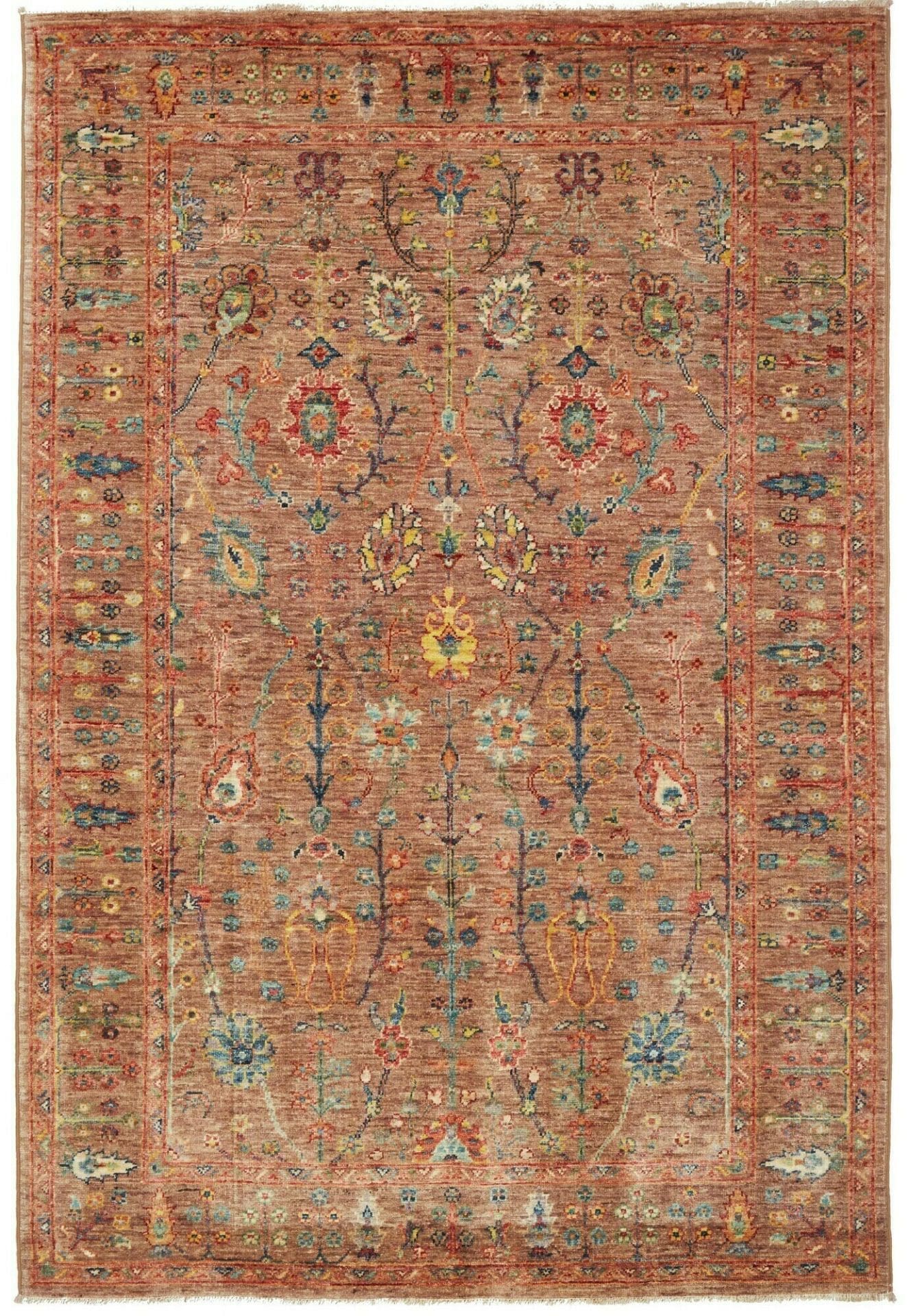 Orientteppich Samarkand 127 x 183cm, Schurwolle, handgeknüpft