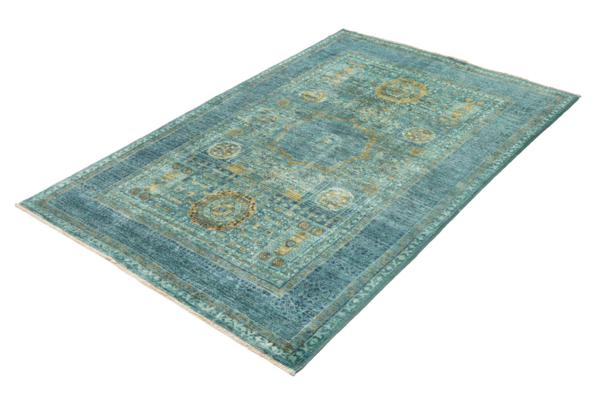 Mamluk Teppich 123 x 186 cm - Handgeknüpft, Schurwolle, Orientteppich