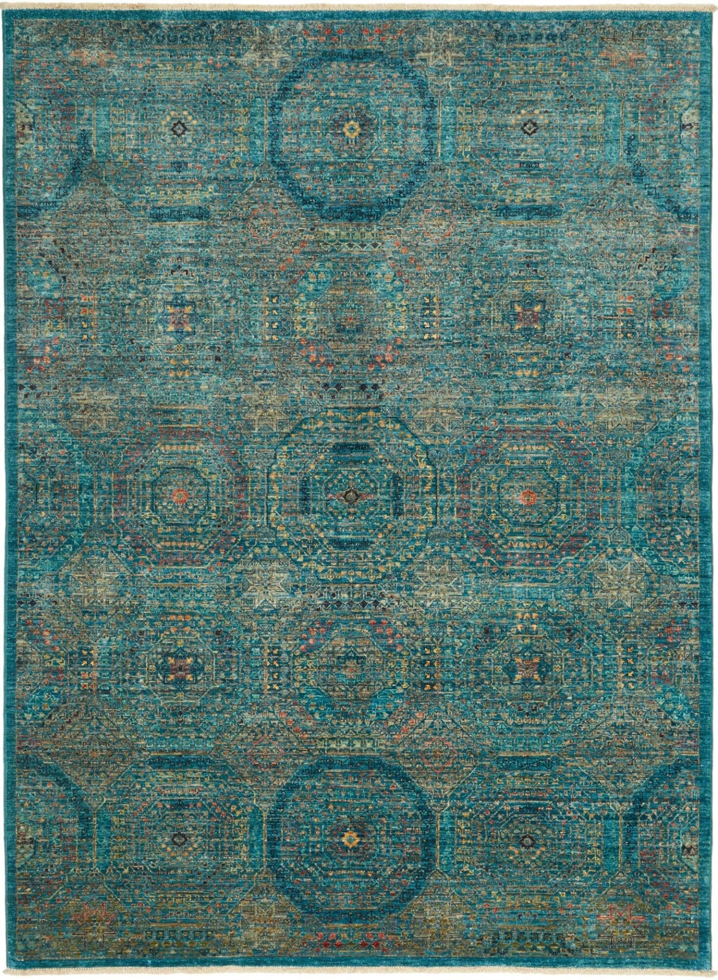 Mamluk Orientteppich 154 x 205 cm - Handgeknüpft, Seide, hohe Qualität