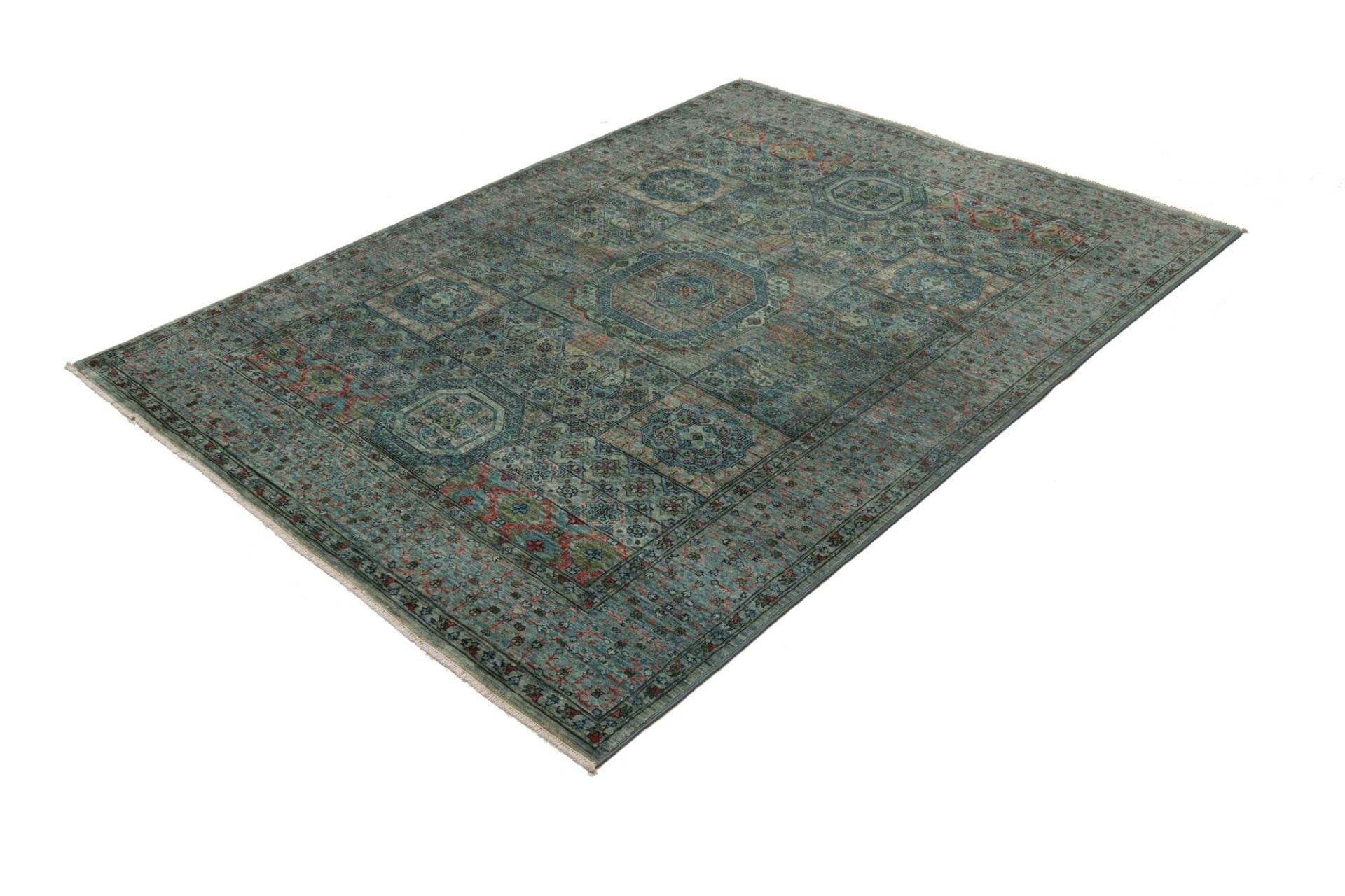 Mamluk Orientteppich 151 x 199cm aus Schurwolle, handgeknüpft