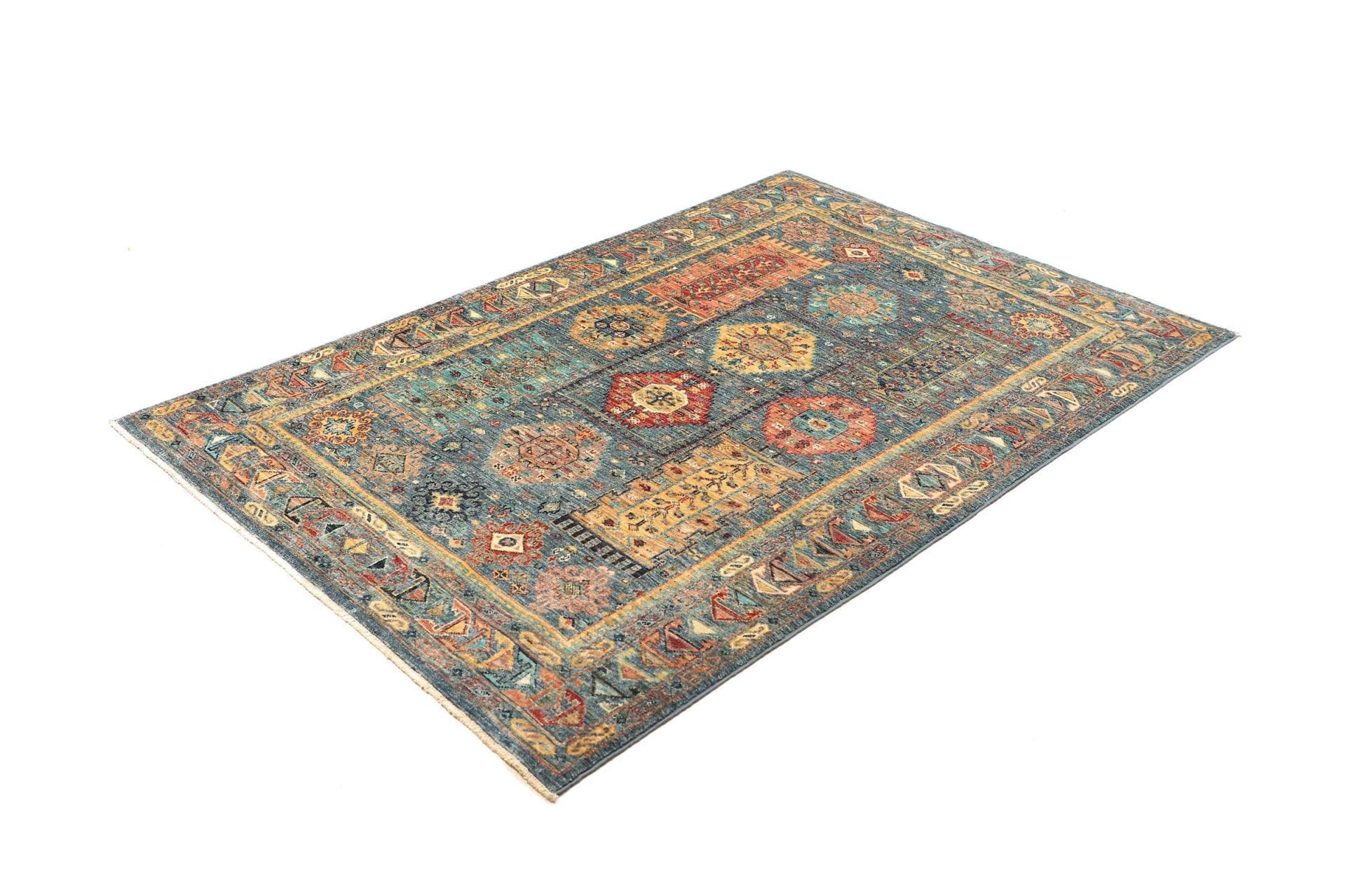 Orientteppich Samarkand 127 x 185 cm, Schurwolle, handgeknüpft