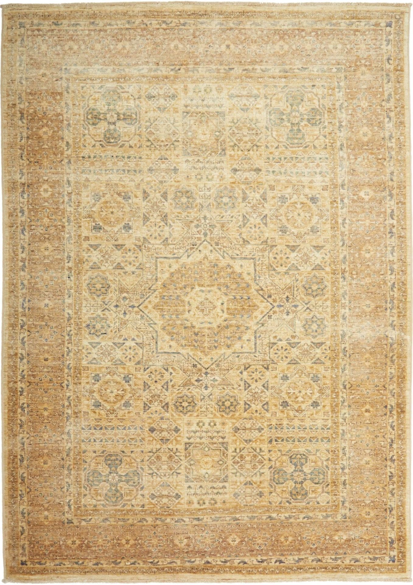 Mamluk Teppich 125 x 177cm aus Schurwolle – handgeknüpft Orientalisch