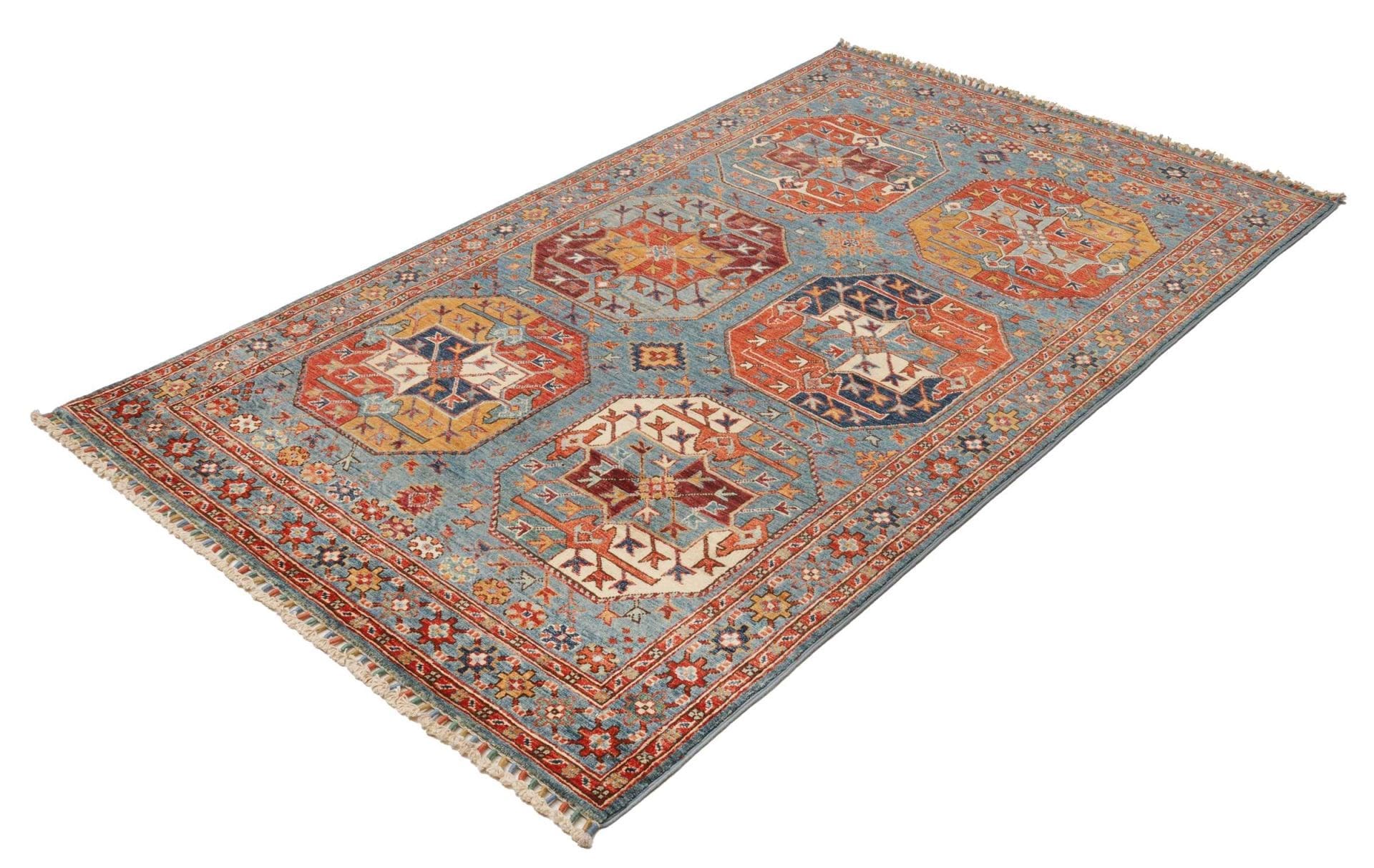 Ziegler Orientteppich 123 x 183 cm aus Schurwolle, handgeknüpft