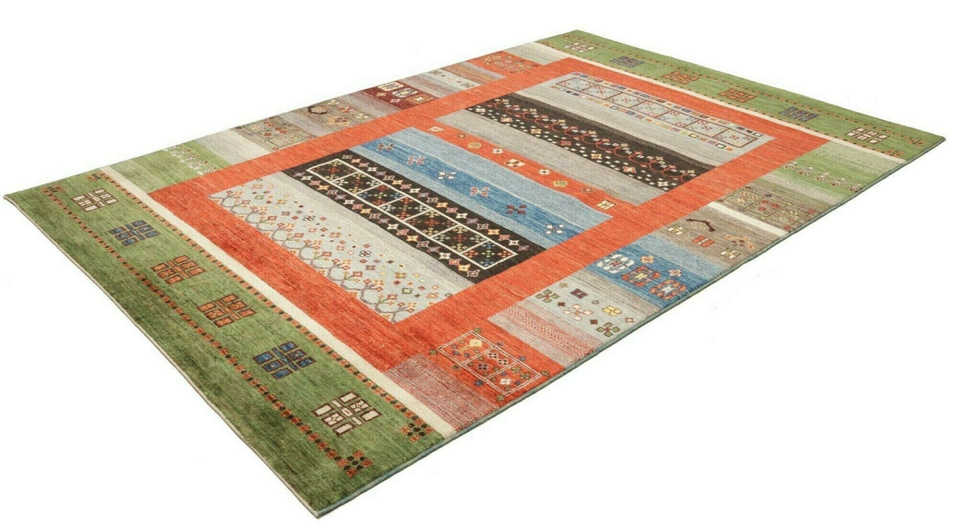 Orientteppich Loribaft 127 x 183 cm – Schurwolle, handgeknüpft