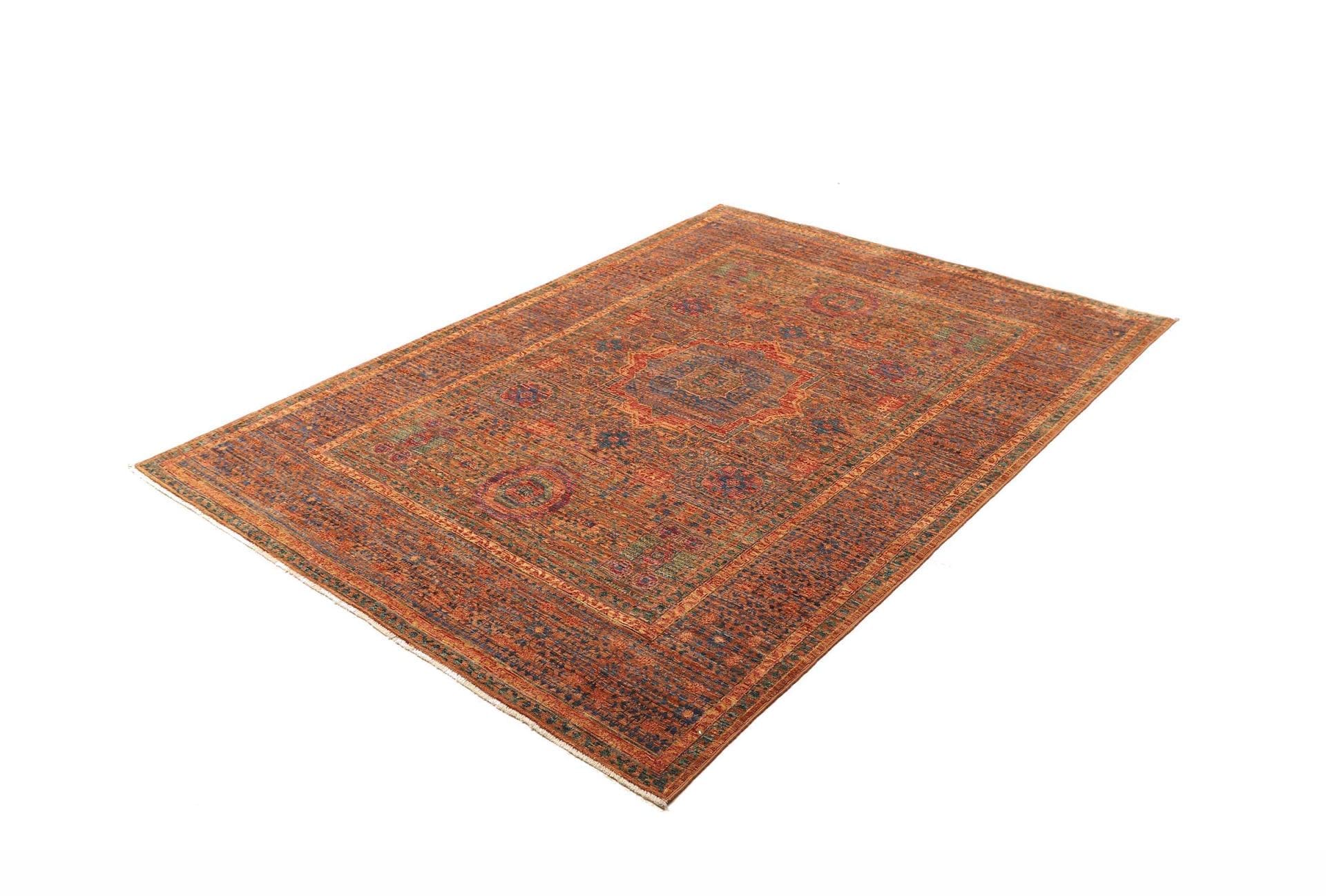 Mamluk Orientteppich 150 x 205cm - Handgeknüpft, Schurwolle