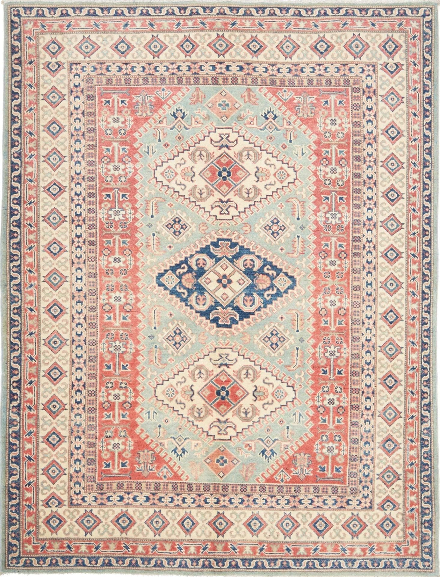 Kazak Orientteppich 150 x 194 cm – Handgeknüpft aus Schurwolle