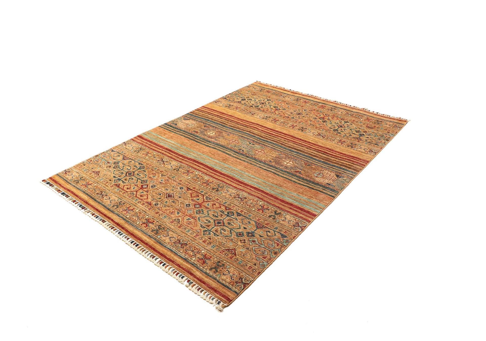 Orientteppich Samarkand 151 x 208cm, Handgeknüpft, Wolle