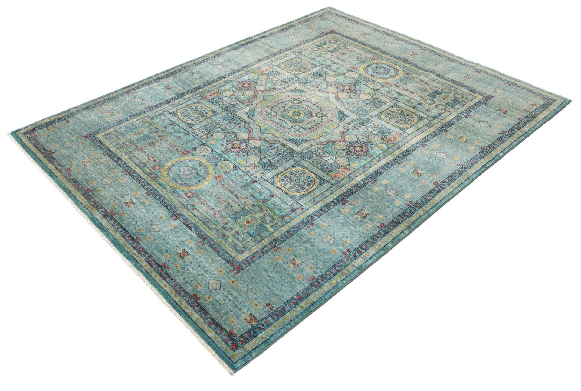 Mamluk Teppich 156 x 200cm, Schurwolle, handgeknüpft, Orientteppich