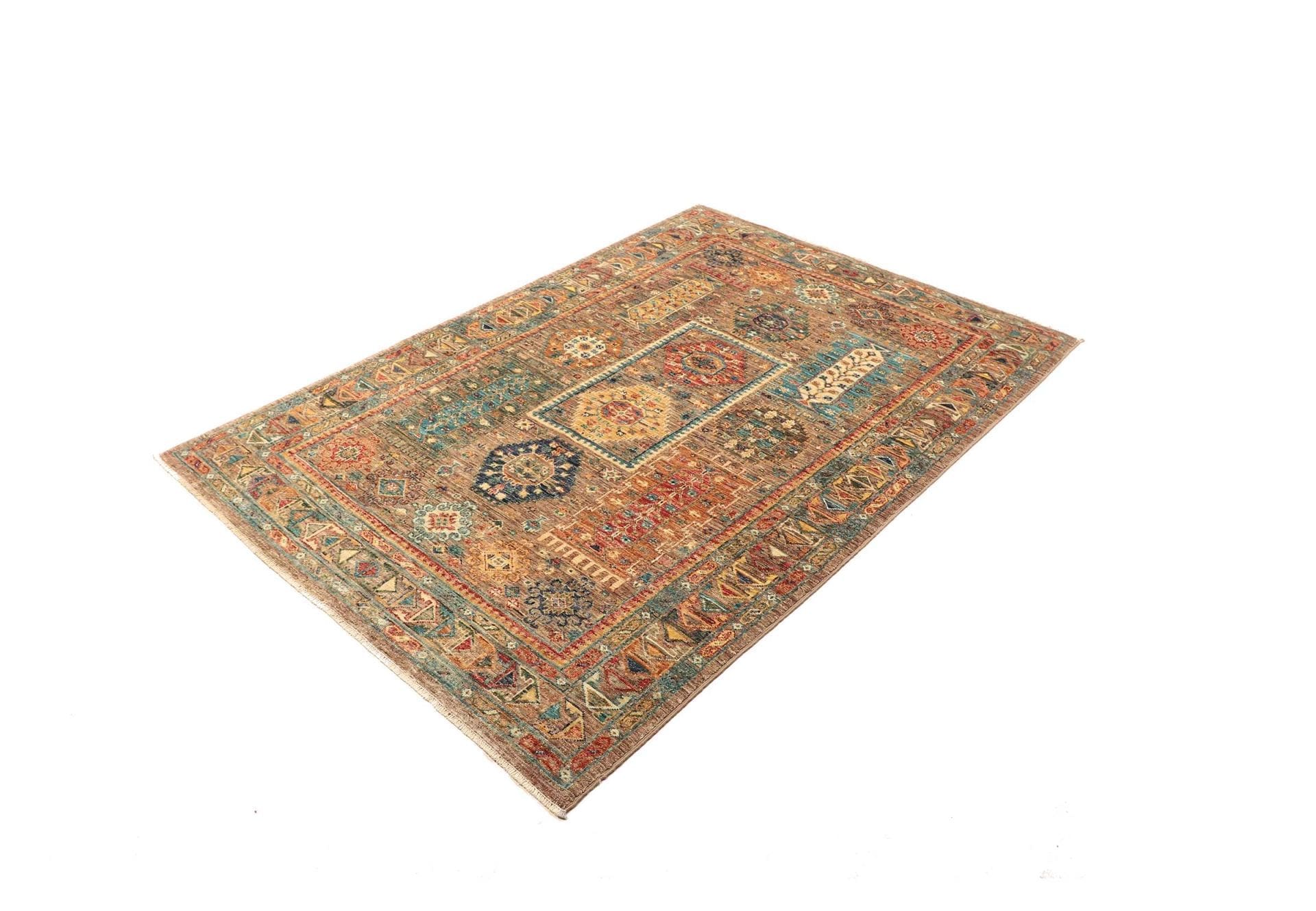 Orientteppich Samarkand 129 x 181 cm, Schurwolle, handgeknüpft