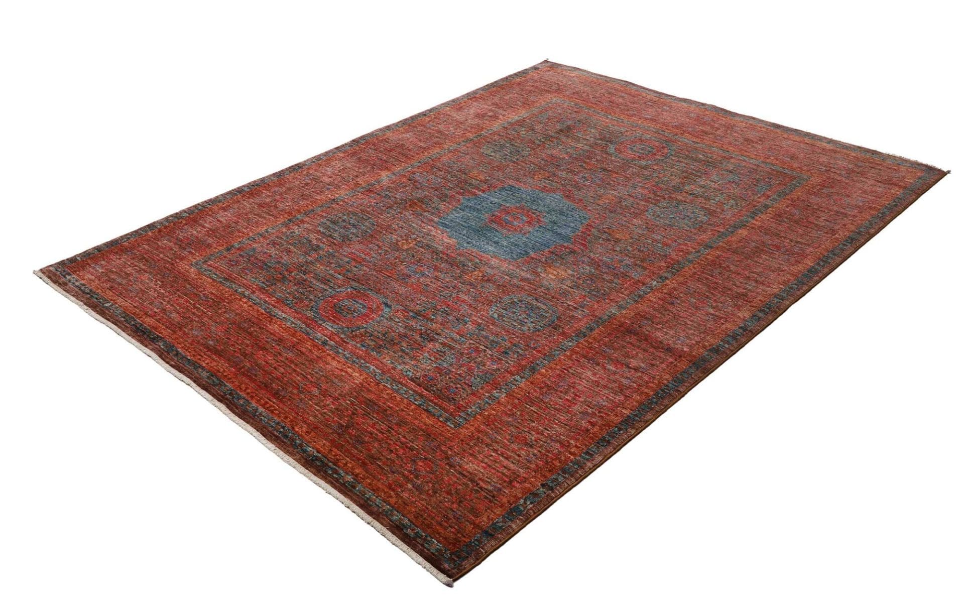 Mamluk Orientteppich 155 x 200cm, handgeknüpft, Schurwolle
