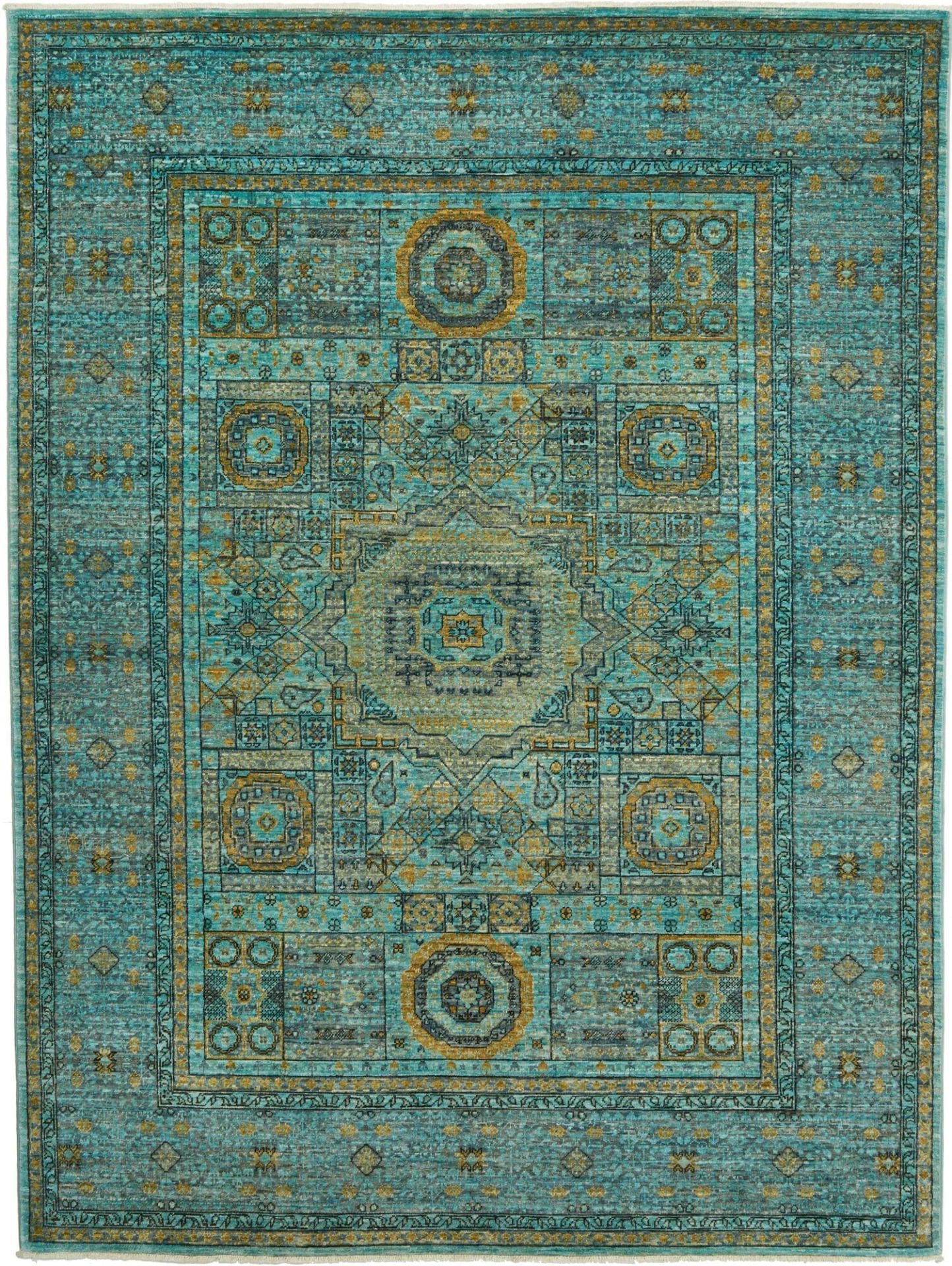 Mamluk Orientteppich 152 x 199cm | Handgeknüpft, Schurwolle
