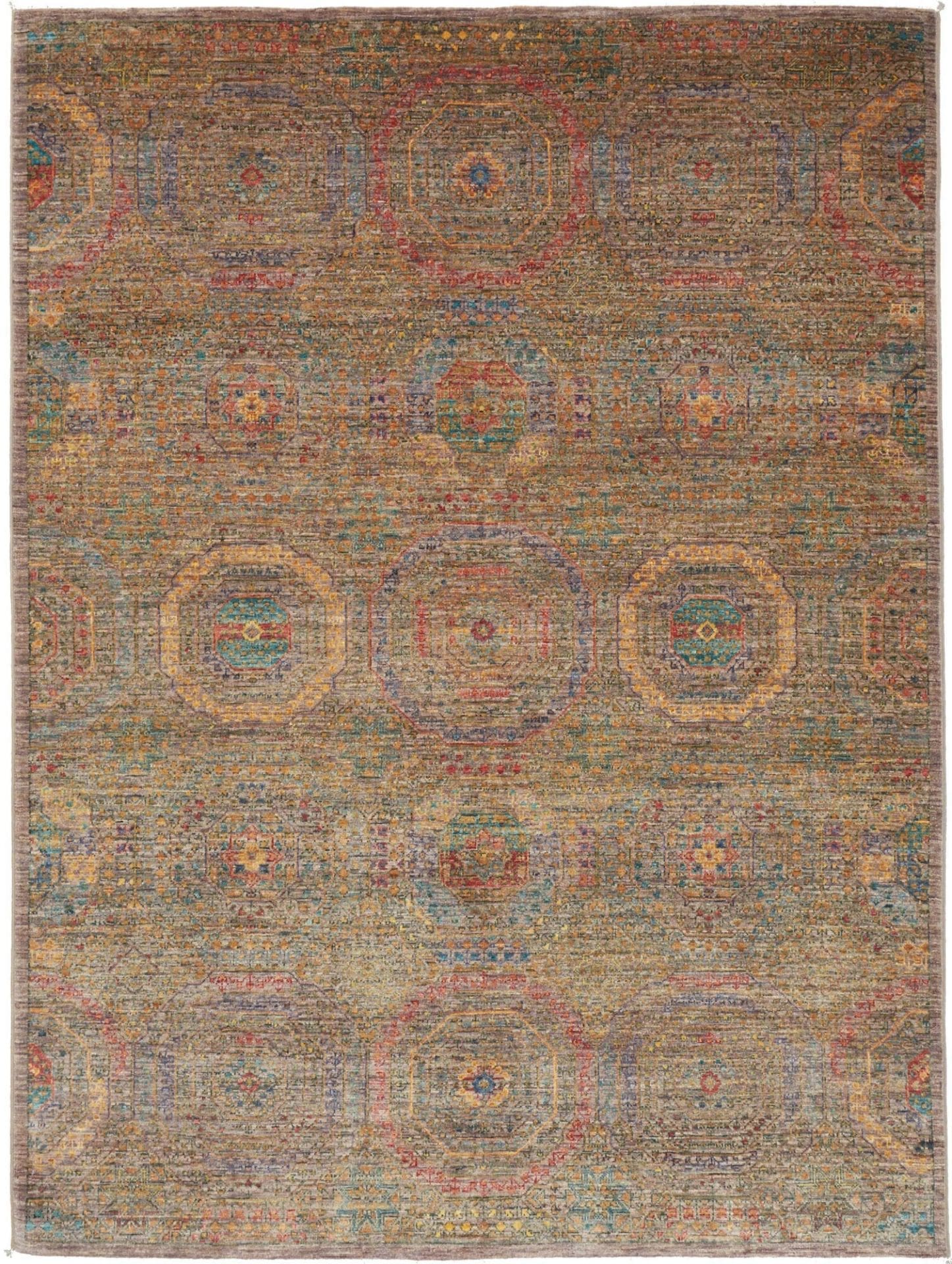 Mamluk Orientteppich 156 x 202 cm handgeknüpft, Seide, Wolle