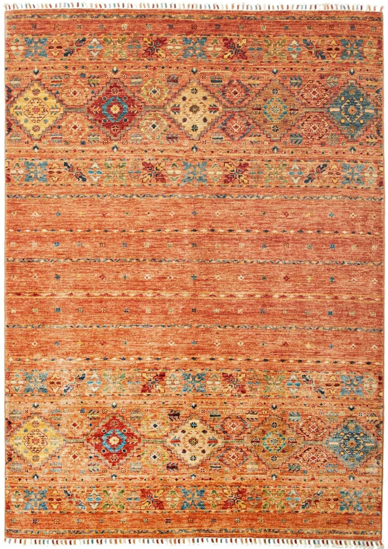 Samarkand Teppich 154 x 207cm – Handgeknüpft aus Schurwolle