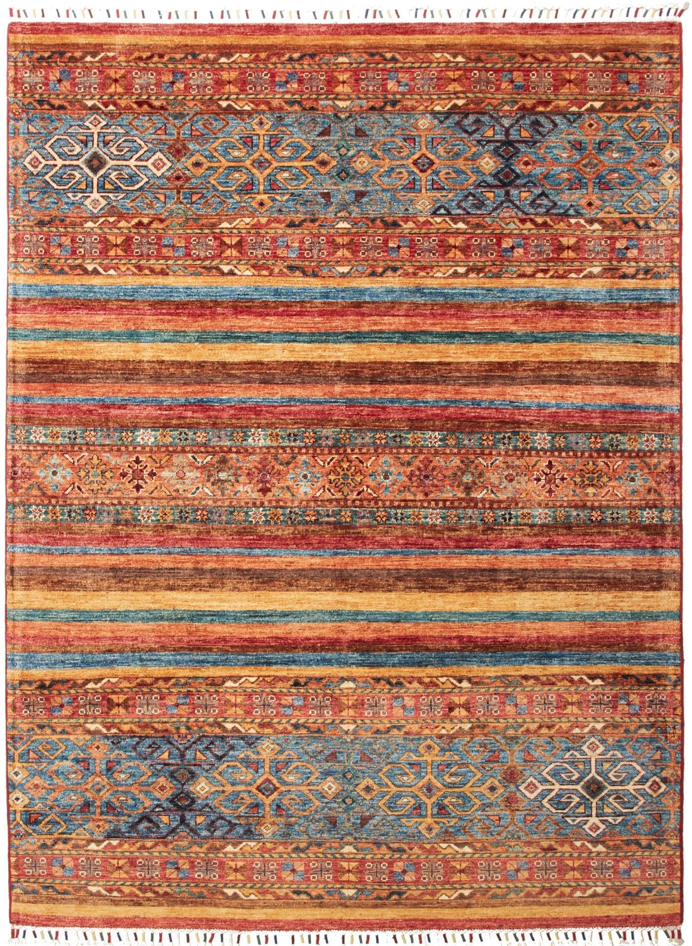 (Verkauft) Samarkand Orientteppich 155 x 205cm, Handgeknüpft, Wolle