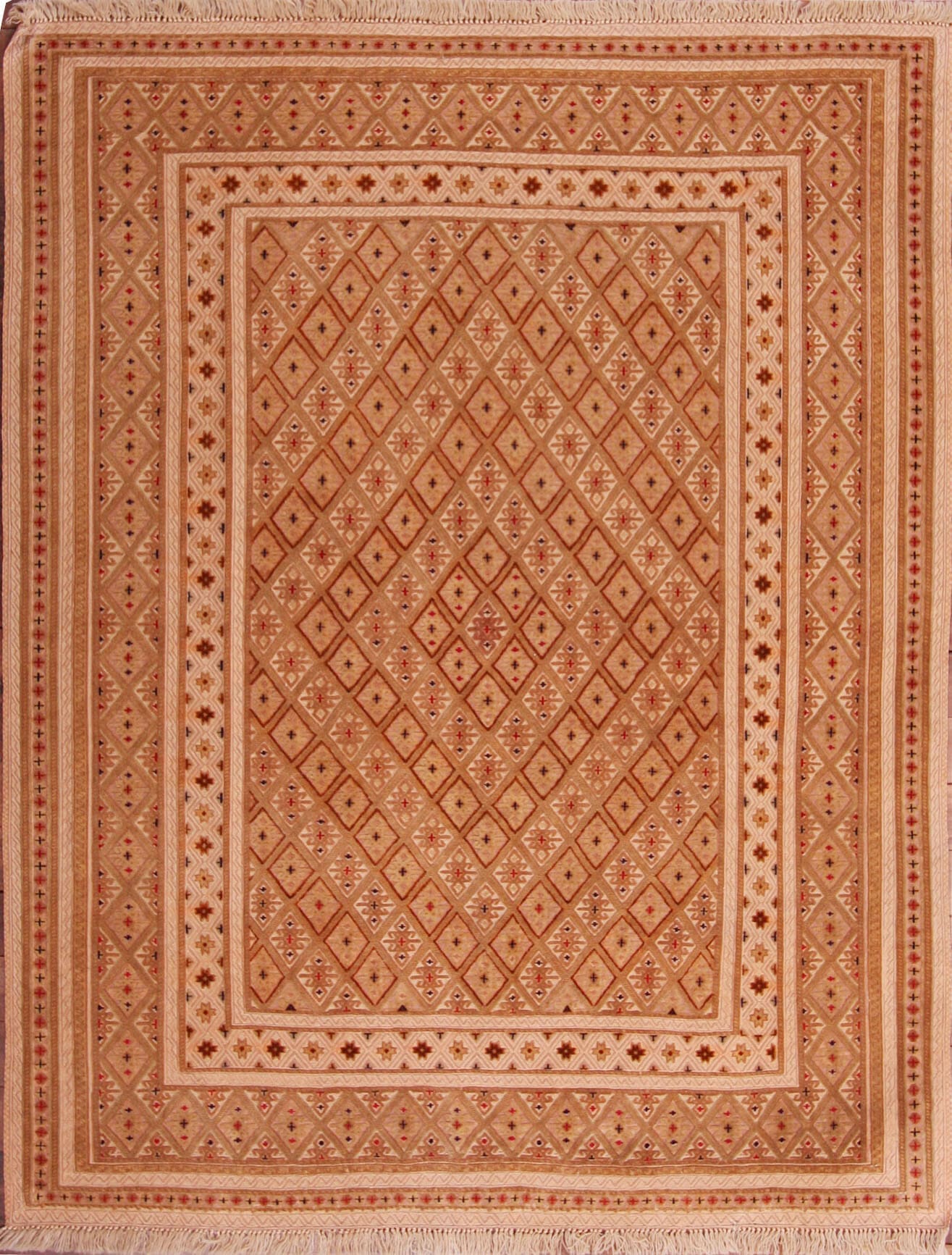 Orientteppich 161 x 205 cm aus Schurwolle, handgeknüpft, Pakistan