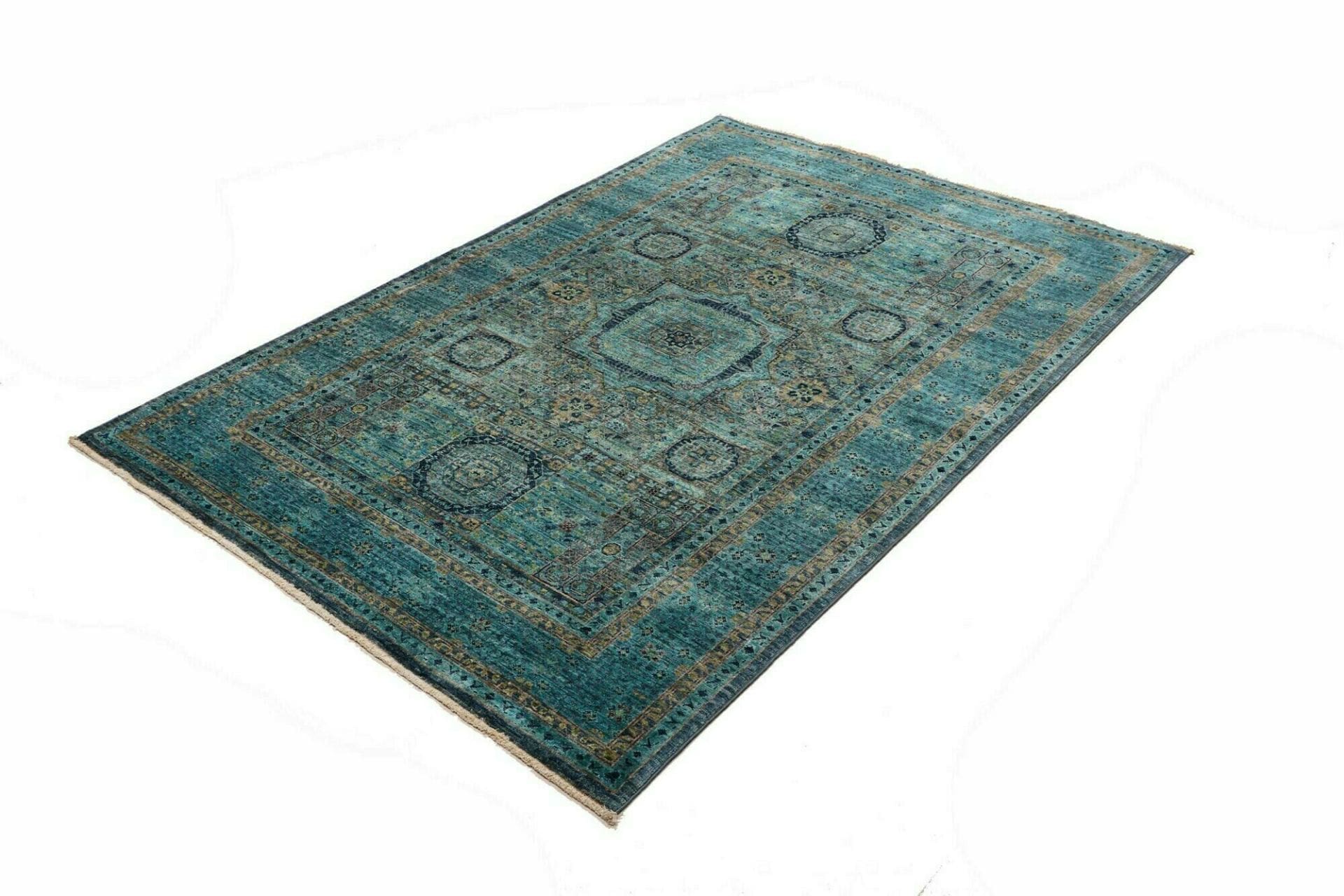 Mamluk Orientteppich 132 x 186 cm – Handgeknüpft aus Wolle